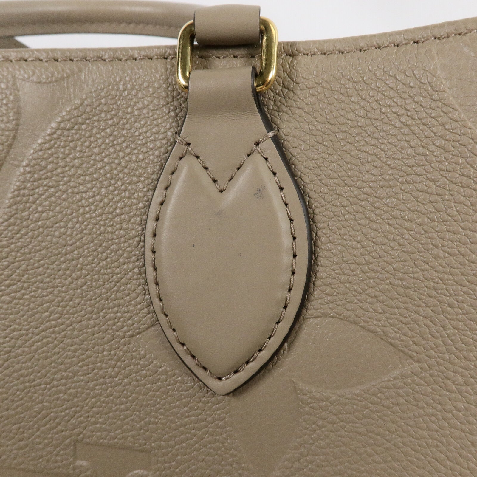 LOUIS VUITTON Monogram Empreinte On The Go MM金扣手挽肩背兩用袋