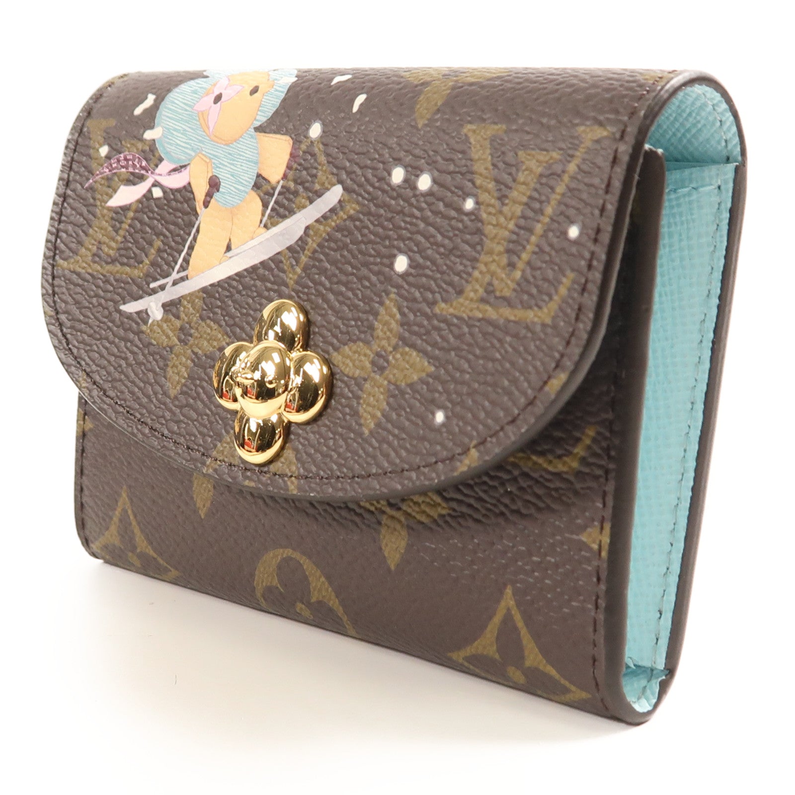 LOUIS VUITTON Monogram Rosalie Coin Purse金扣零錢包