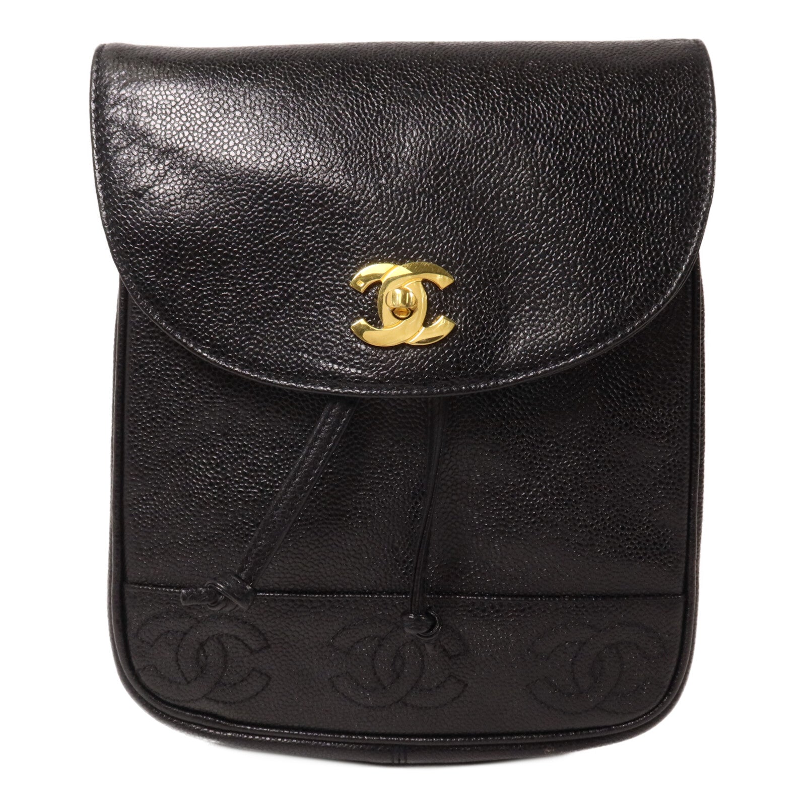 CHANEL 牛皮皮革Vintage Rucksack鏈帶背包