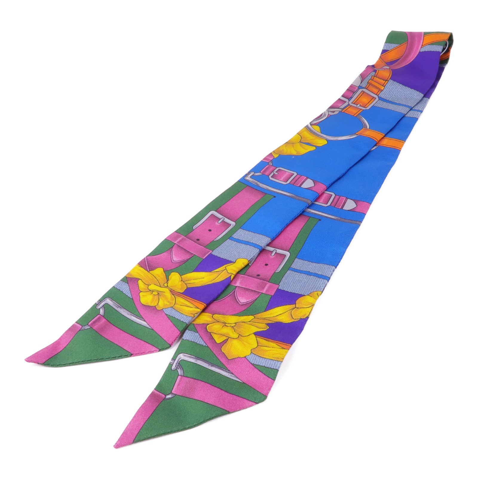 HERMES 絲質Twilly絲巾