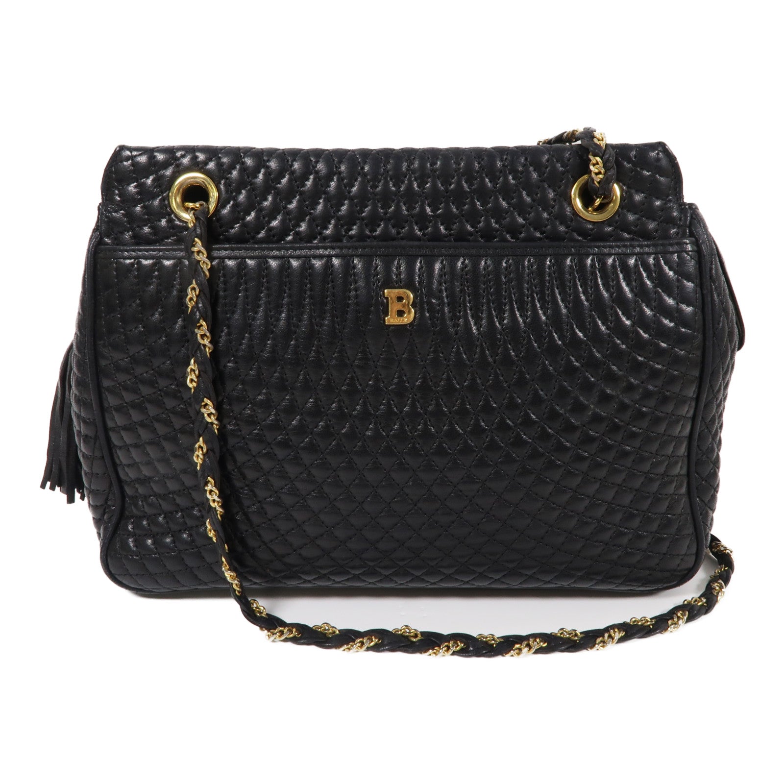 BALLY 牛皮皮革Shoulder Bag金扣鏈帶肩背袋