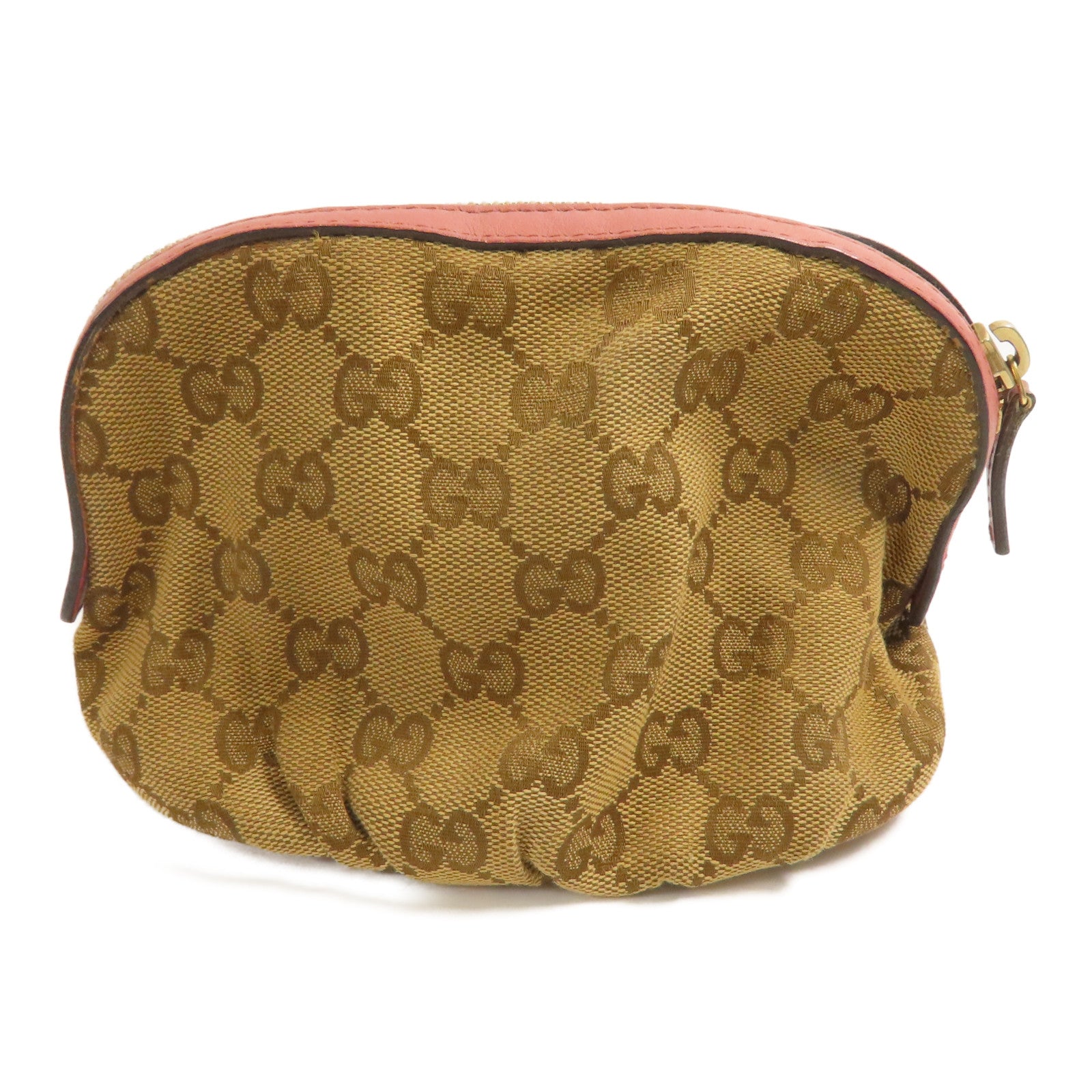 GUCCI 帆布Pouch金扣手拿包