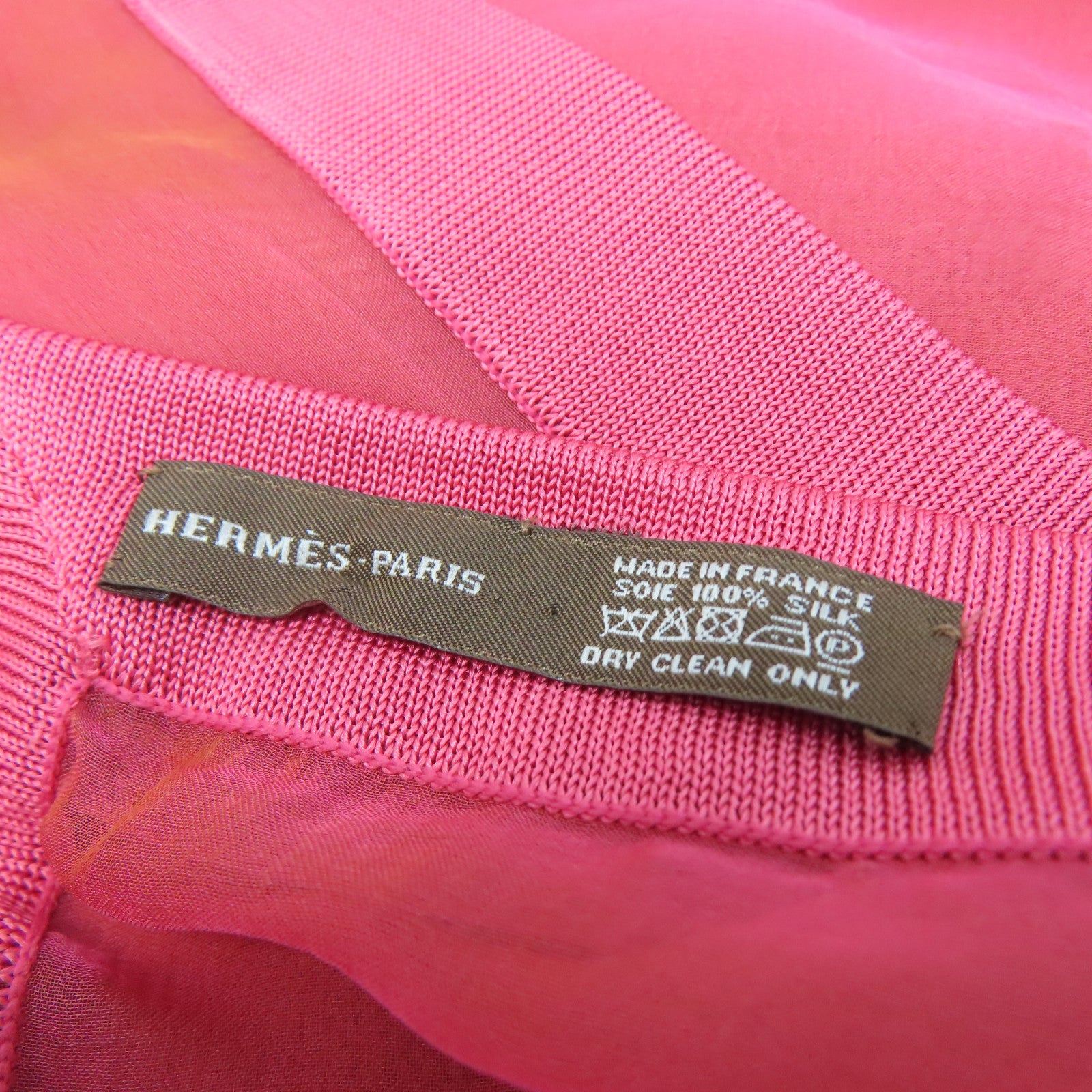 HERMES Silk Scarf Scarf Red