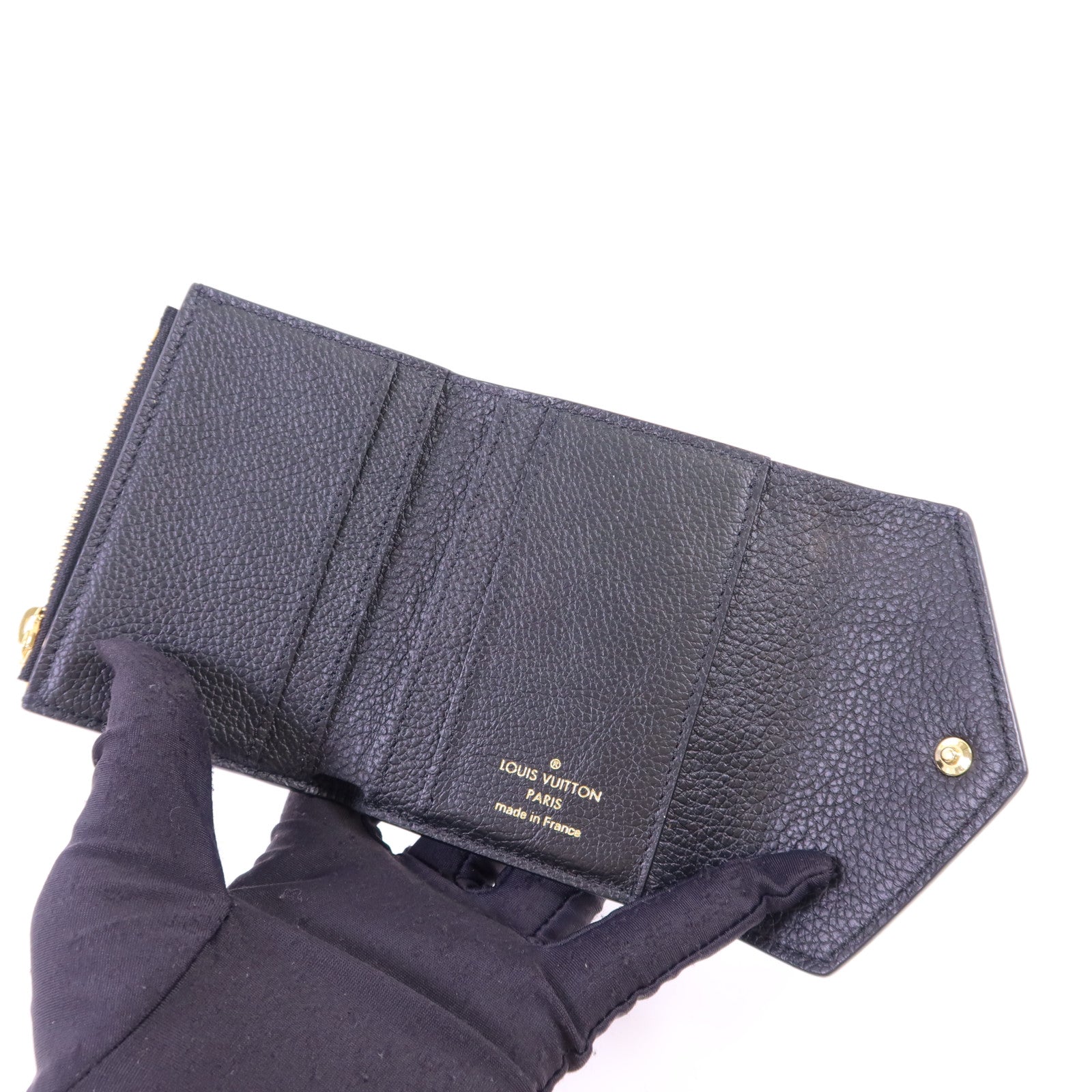 LOUIS VUITTON Monogram Empreinte Zoe金扣錢包