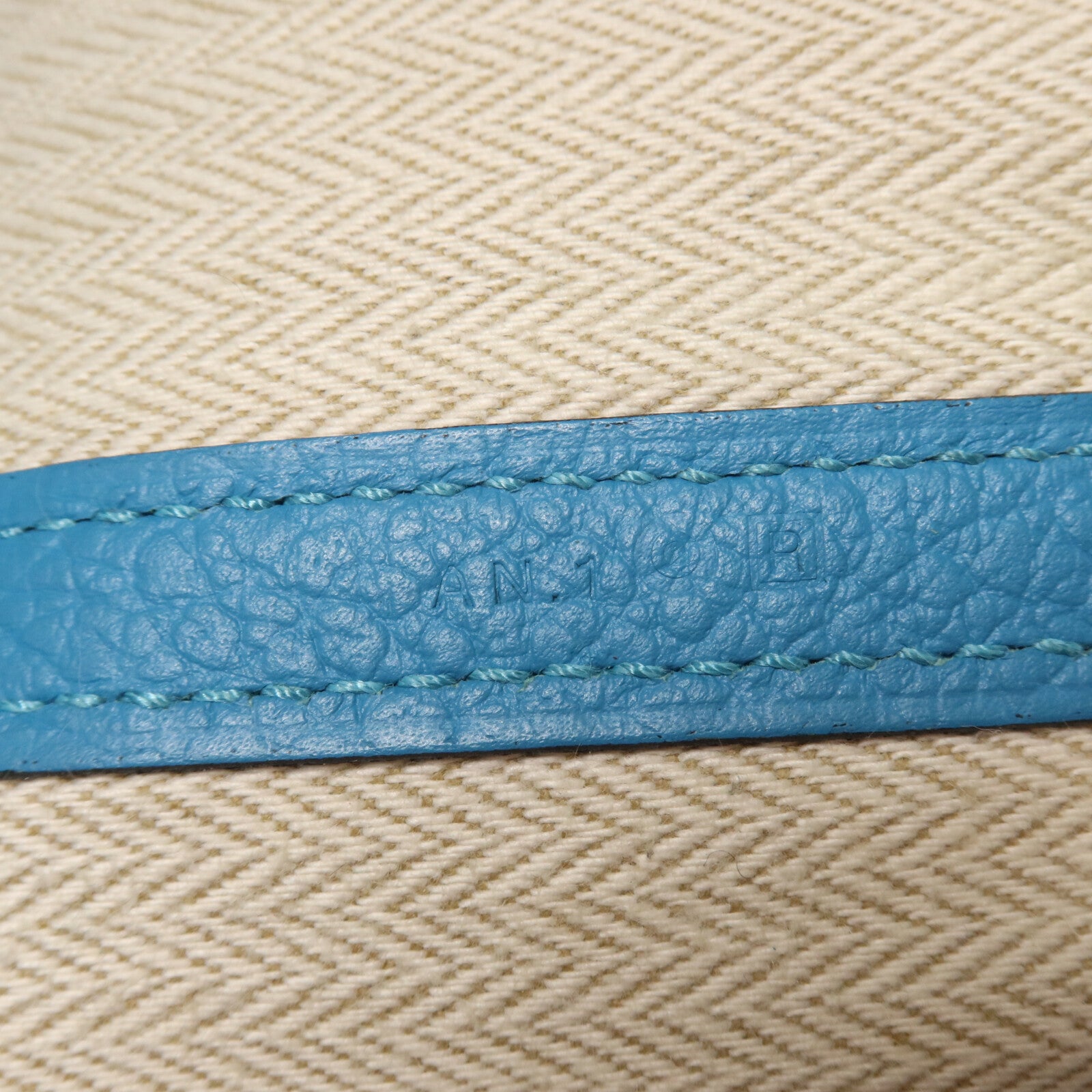 HERMES Negonda皮革Garden Party PM手挽袋Turquoise