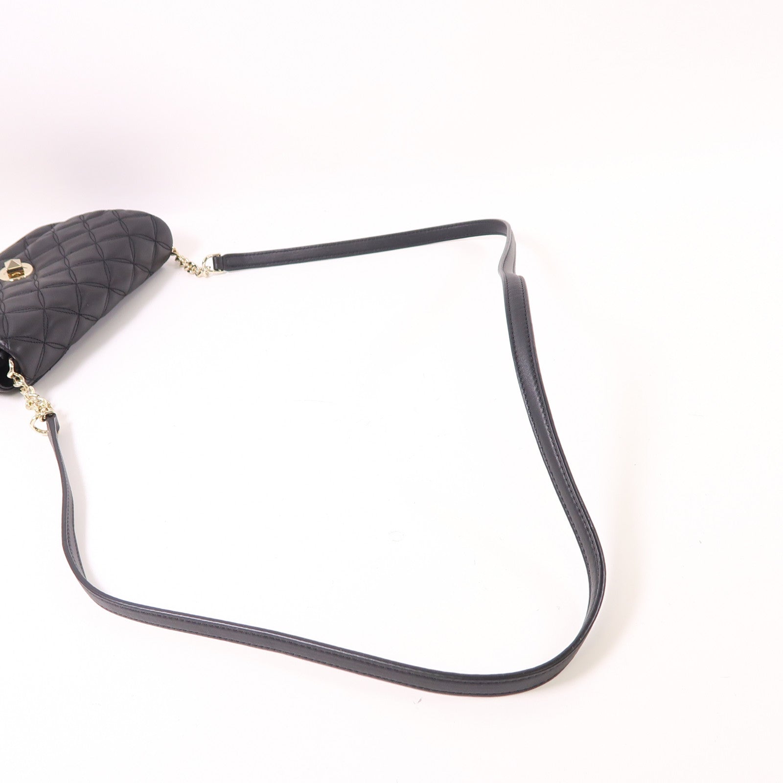 Kate Spade 皮革Flap Turnlock Shoulder Bag金扣鏈帶肩背袋
