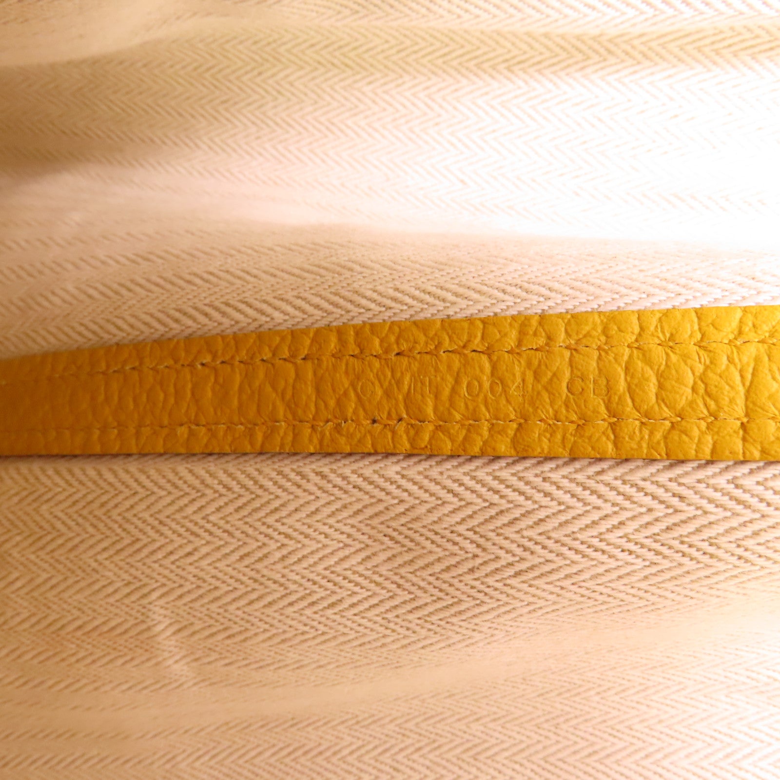 HERMES 【激減優惠】Negonda皮革Garden Party PM銀扣手挽袋2P Cumin