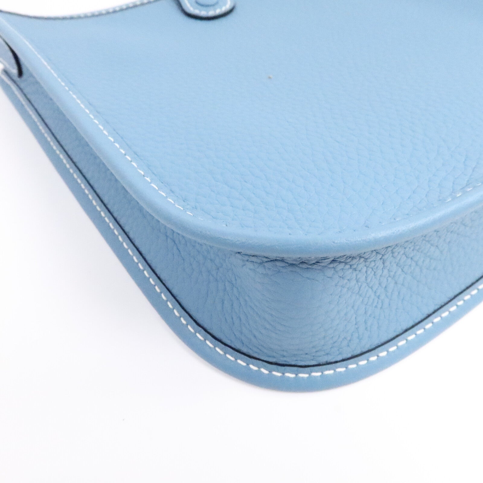 HERMES Clemence皮革Evelyne TPM肩背袋New Blue Jean