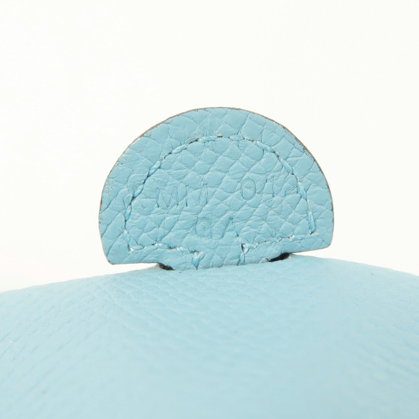HERMES Epsom皮革Evelyne TPM銀扣肩背袋Bleu Atoll