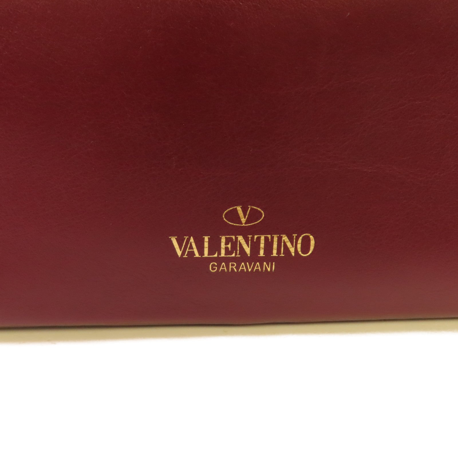 Valentino 牛皮皮革2Way Shoulder Bag金扣手挽肩背兩用袋酒紅色/啡色/粉紅色