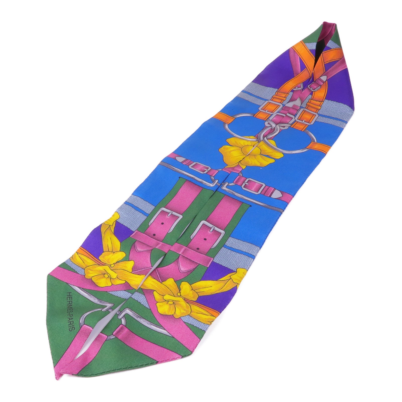 HERMES 絲質Twilly絲巾