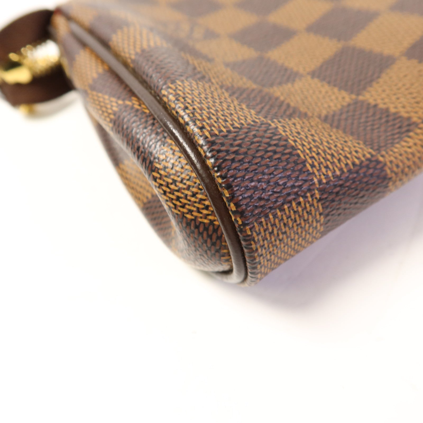 LOUIS VUITTON Damier Eva金扣手挽肩背兩用袋棕色