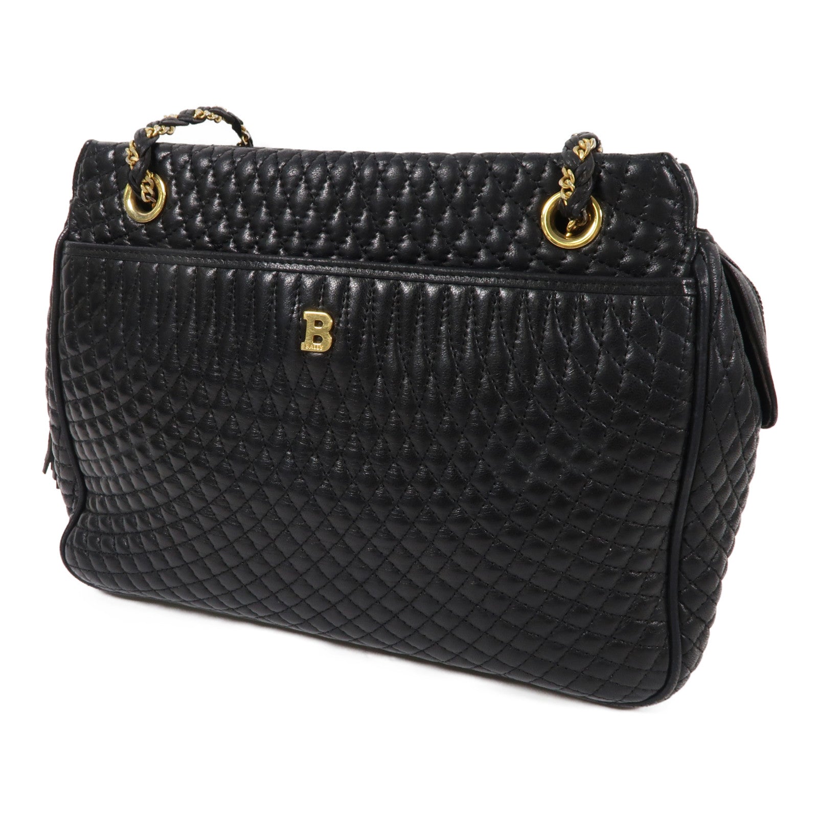 BALLY 牛皮皮革Shoulder Bag金扣鏈帶肩背袋