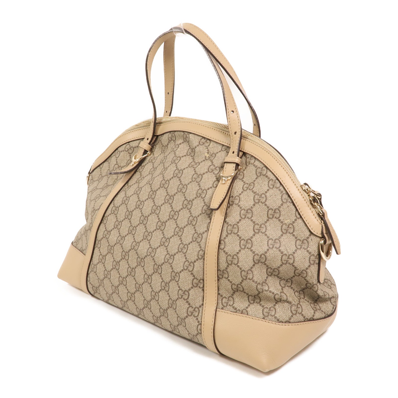 GUCCI 塗層帆布Nice Dome金扣手挽肩背兩用袋