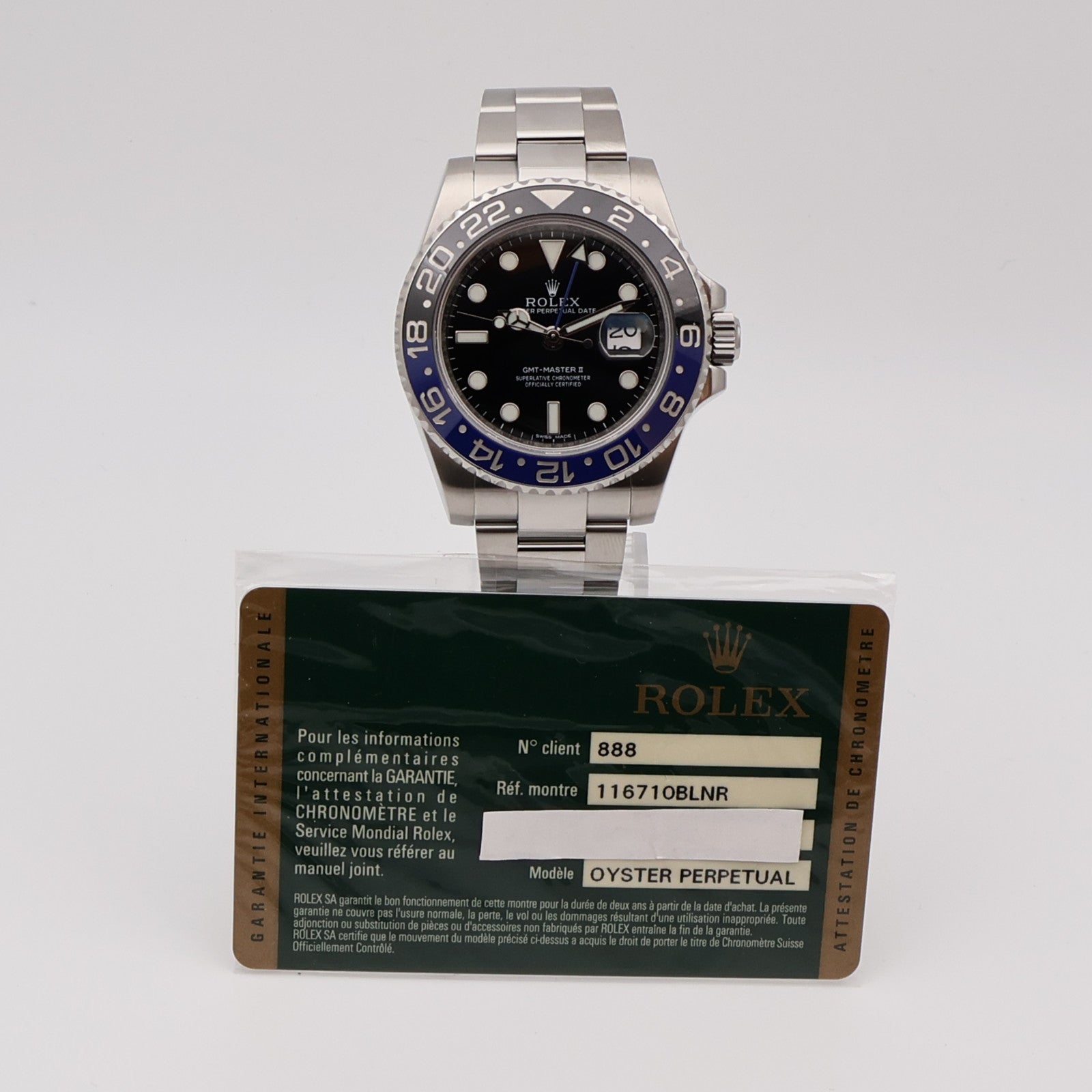 ROLEX GMT MasterⅡ 116710BLNR
