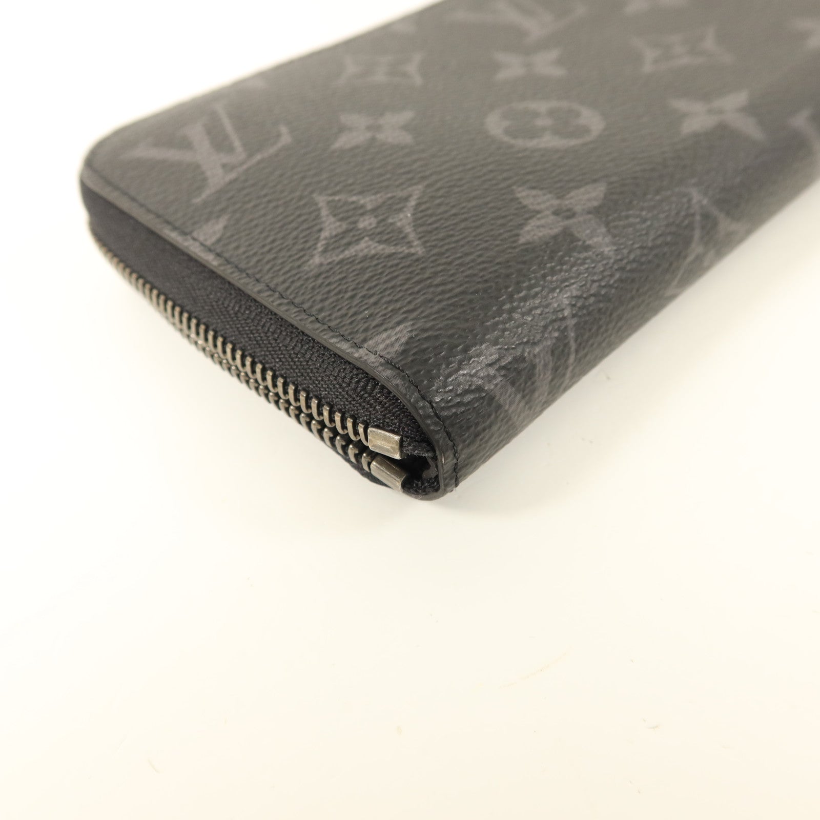 LOUIS VUITTON Monogram Eclipse Long Zipper Wallet銀扣長錢包