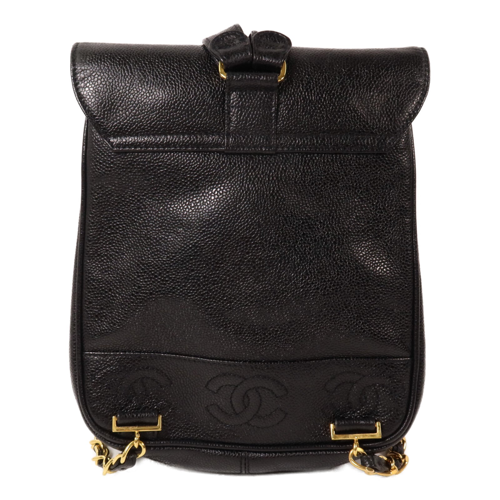 CHANEL 牛皮皮革Vintage Rucksack鏈帶背包