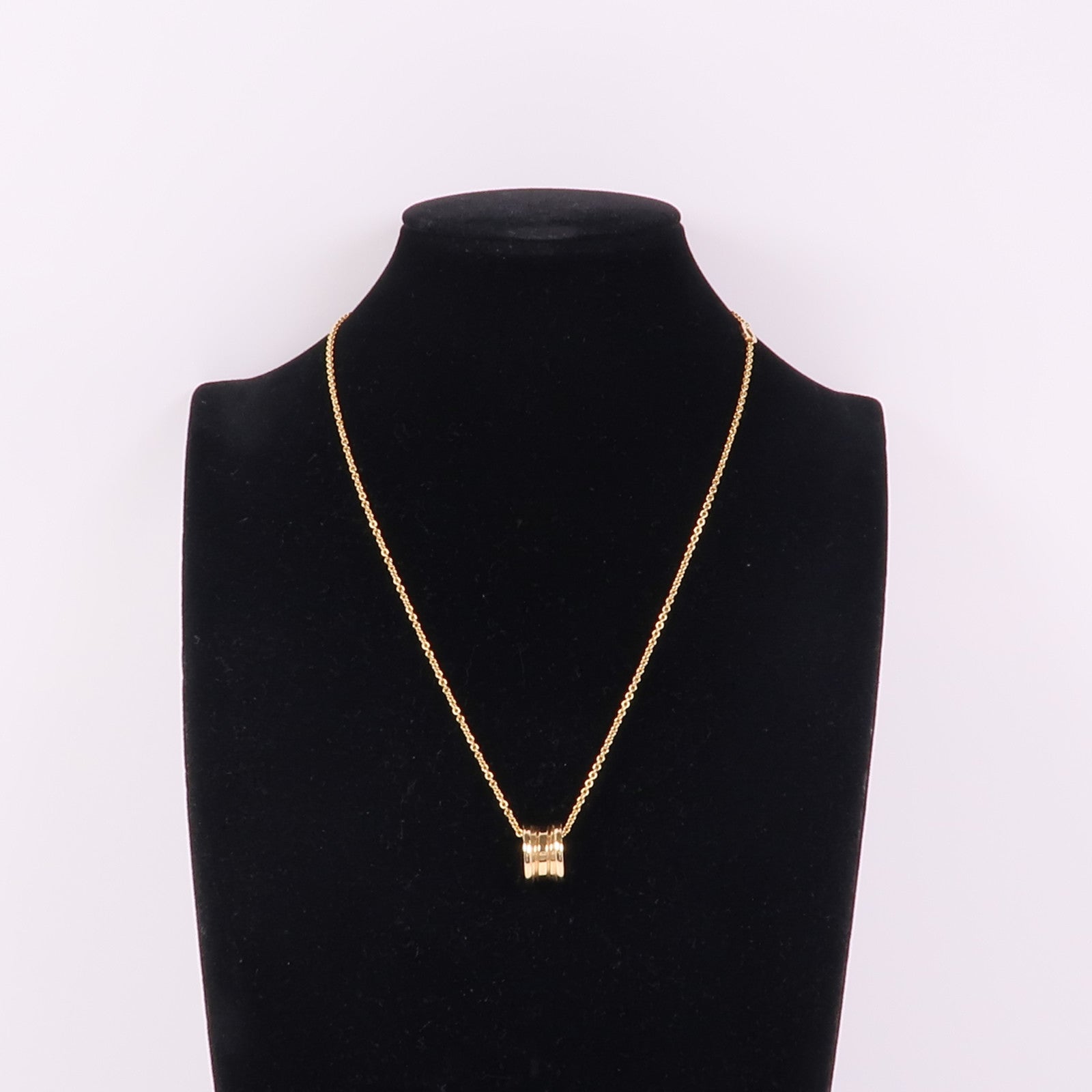 BVLGARI 18K玫瑰金B-Zero1 3 Band Necklace項鍊