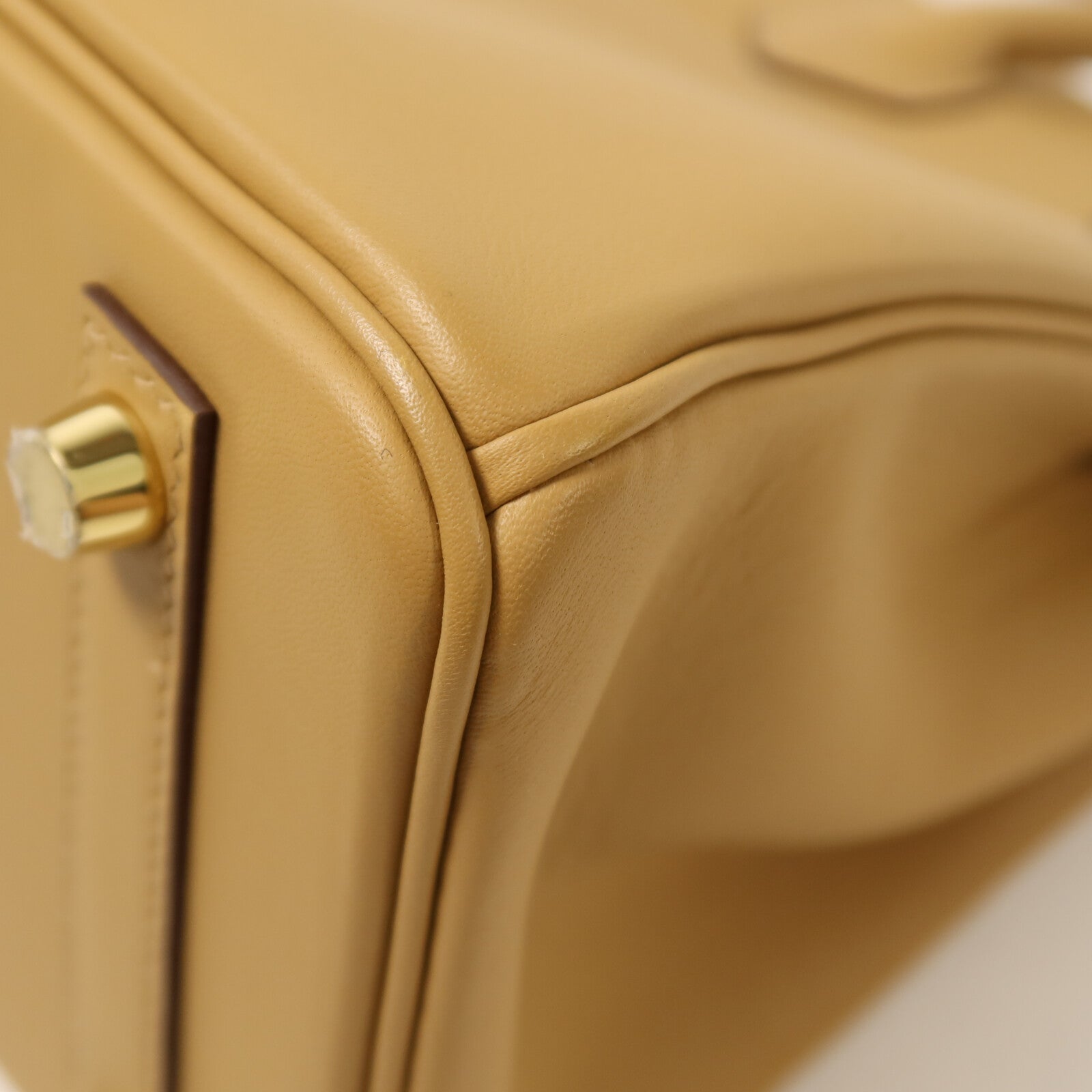 HERMES Swift皮革Birkin 25手挽袋Biscuit