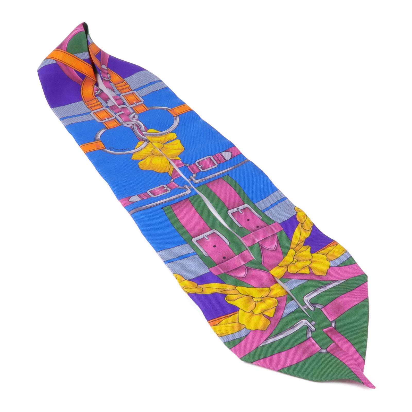 HERMES 絲質Twilly絲巾