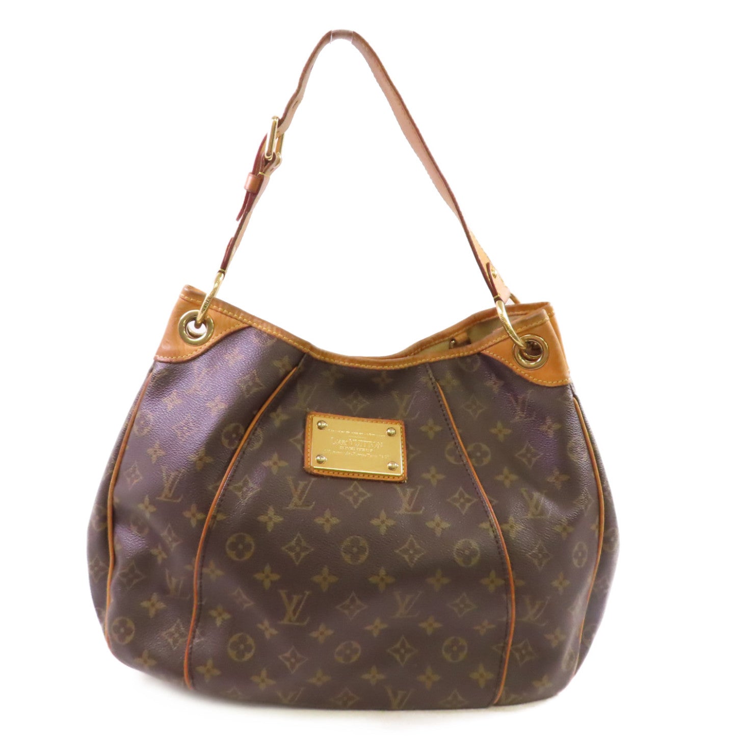LOUIS VUITTON Monogram Galliera PM Shoulder Bag金扣肩背袋啡色