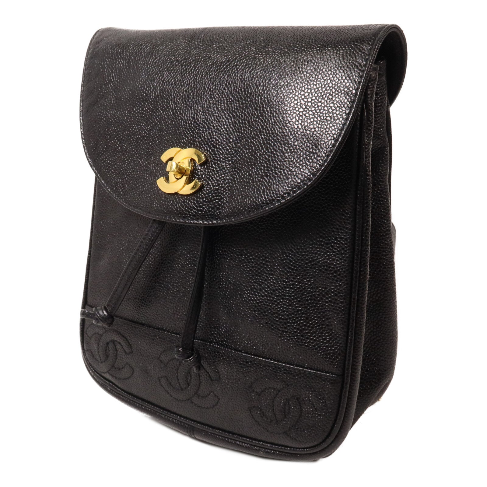 CHANEL 牛皮皮革Vintage Rucksack鏈帶背包