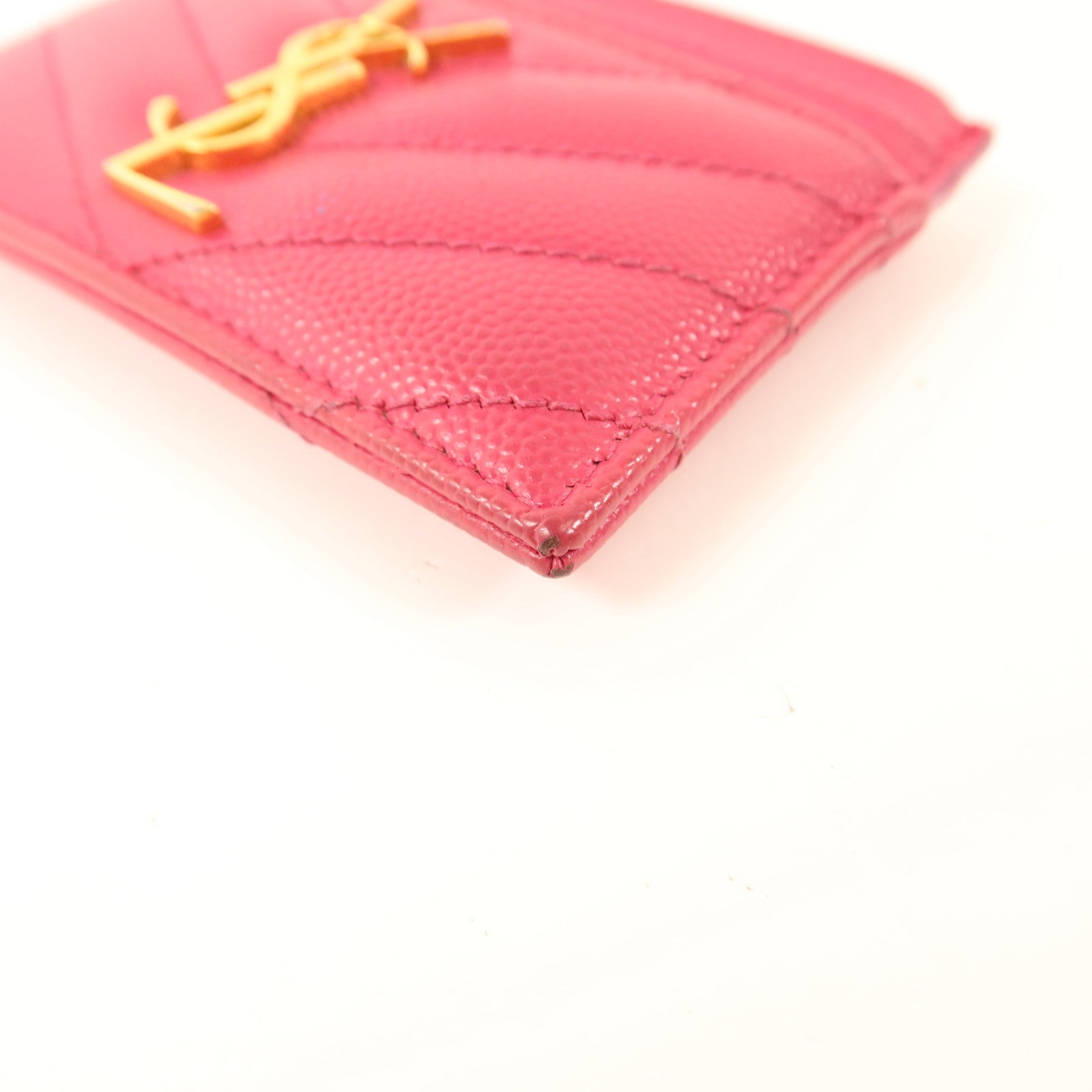 SAINT LAURENT 牛皮皮革Card Case金扣卡片套