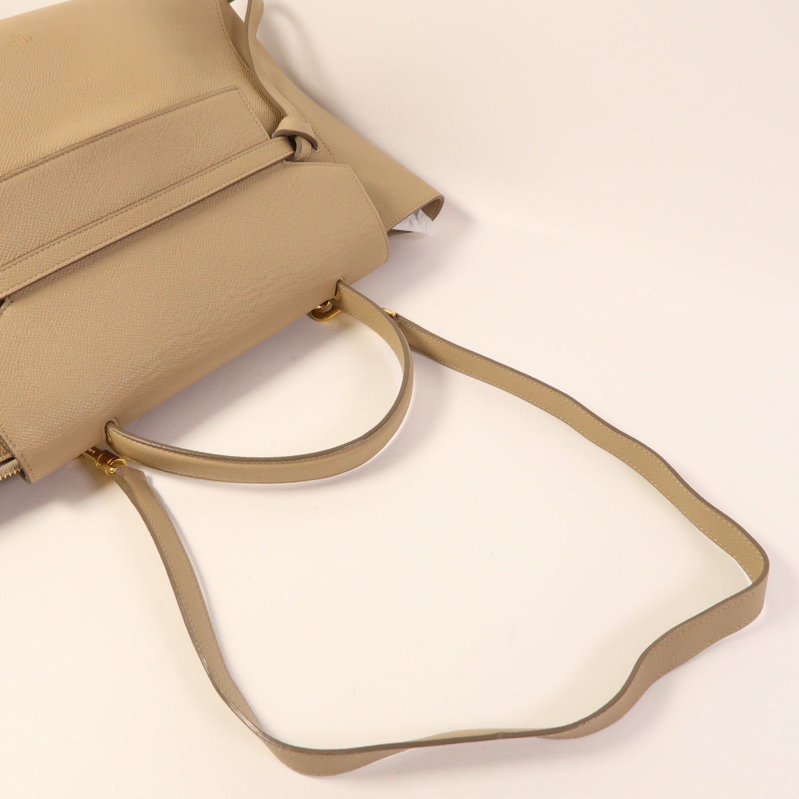 CELINE 牛皮皮革Micro Belt Bag金扣手挽肩背兩用袋