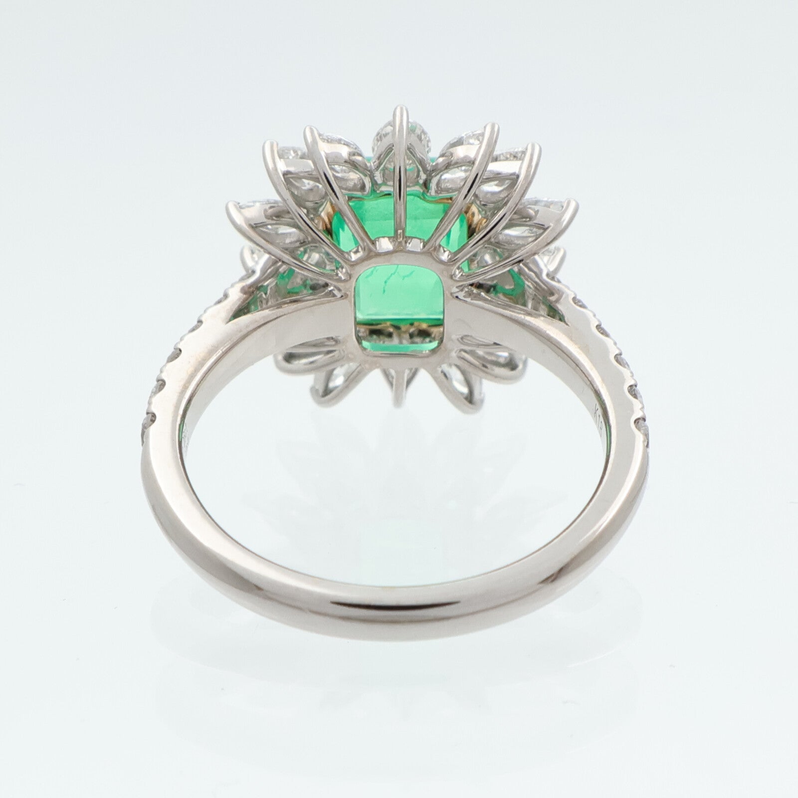 JEWELRY 18K白金/黃金/綠寶石Emerald鑽石戒指