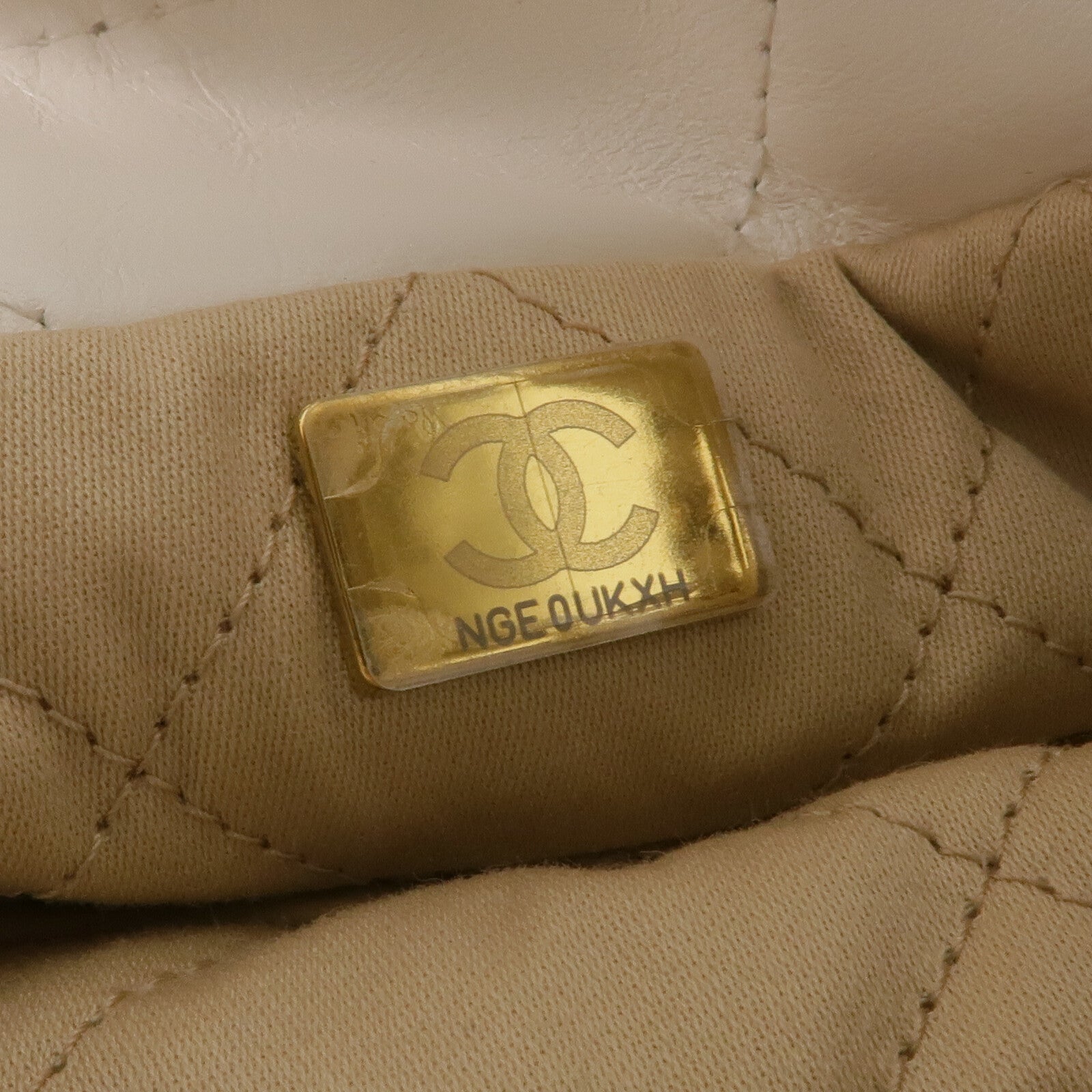 CHANEL 牛皮皮革Mini 22金扣手挽肩背兩用袋