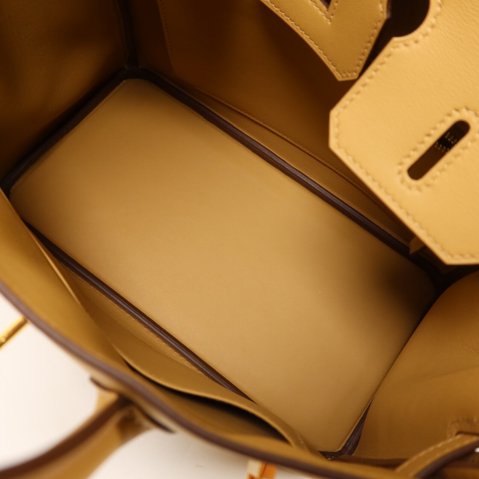 HERMES Swift皮革Birkin 25手挽袋Biscuit