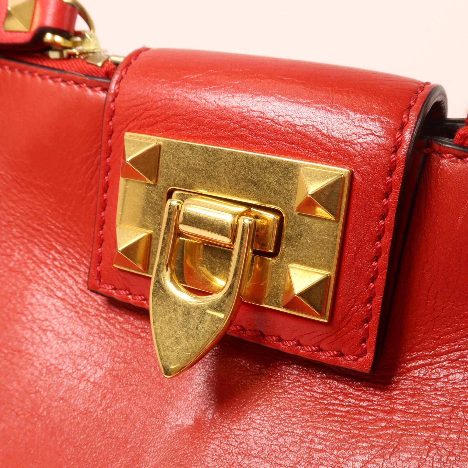 Valentino 牛皮皮革Rockstud Hyde Tote Bag手挽肩背兩用袋
