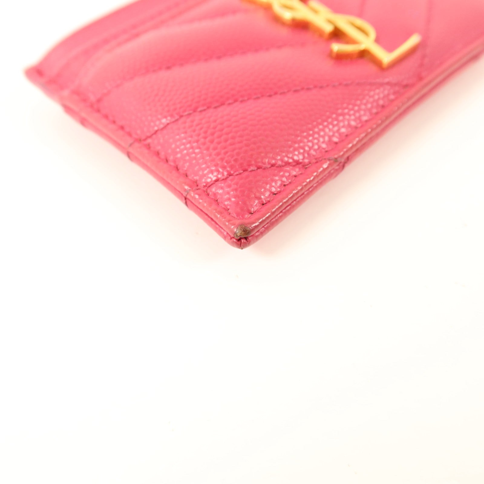 SAINT LAURENT 牛皮皮革Card Case金扣卡片套