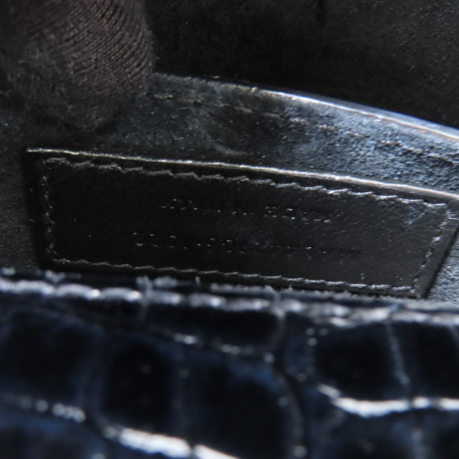 YVES SAINT LAURENT 牛皮皮革Chain Shoulder Bag銀扣鏈帶肩背袋黑色