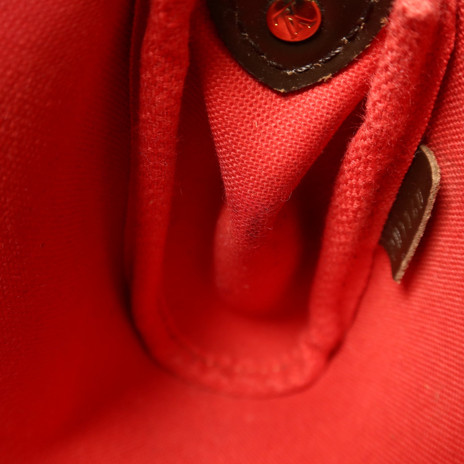 LOUIS VUITTON Damier Eva金扣手挽肩背兩用袋棕色