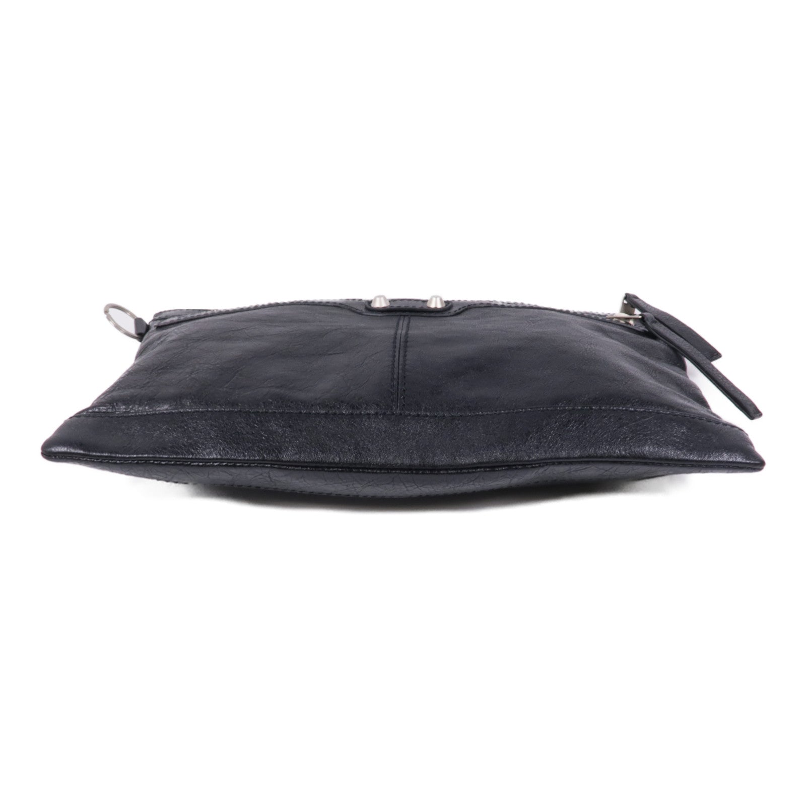 BALENCIAGA 皮革Clutch Bag銀扣手拿包