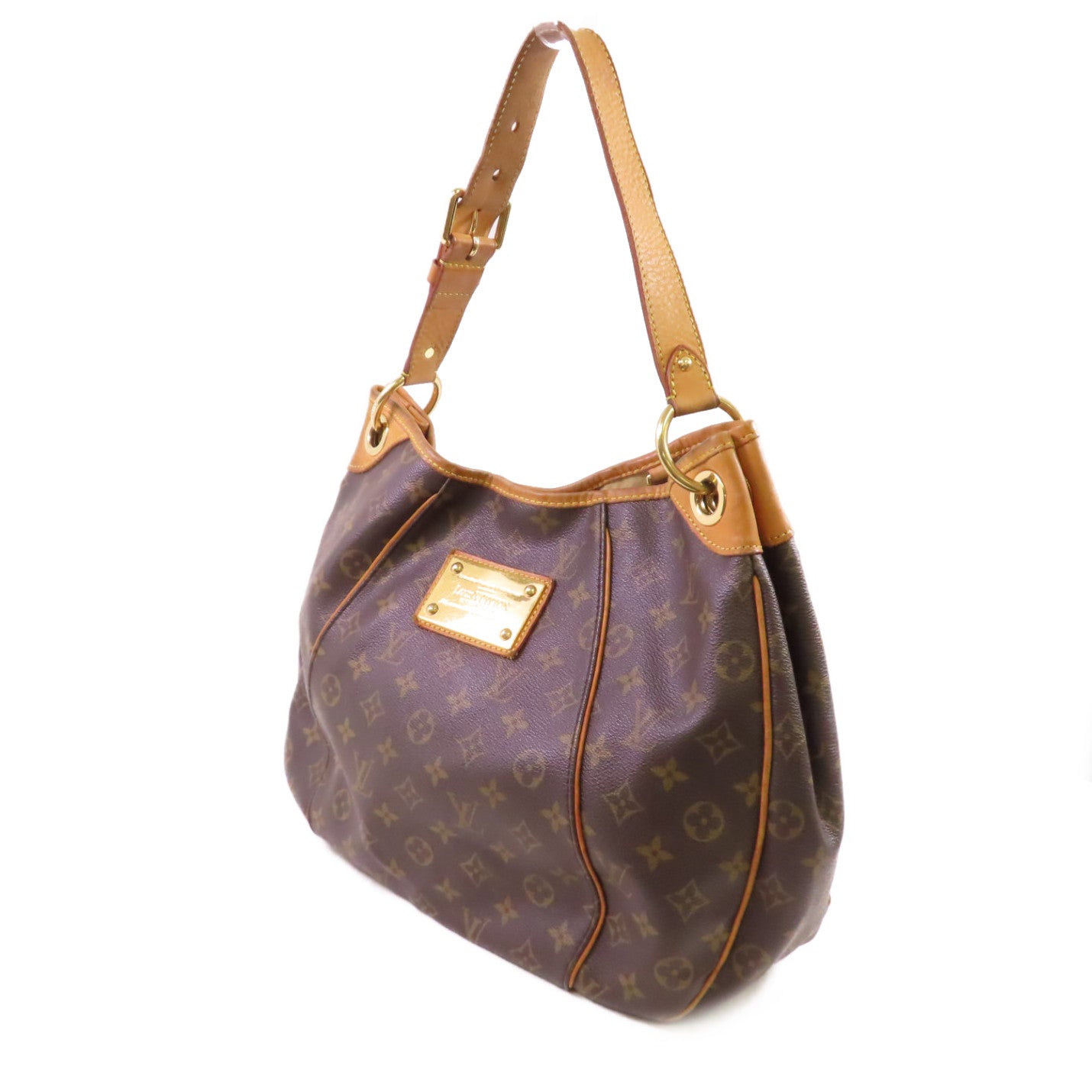 LOUIS VUITTON Monogram Galliera PM Shoulder Bag金扣肩背袋啡色