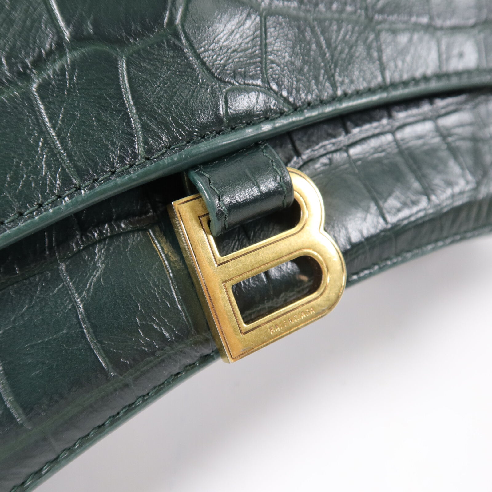 BALENCIAGA 牛皮皮革Crush鏈帶肩背袋