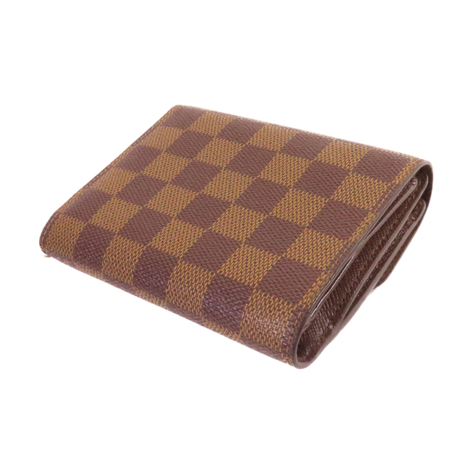 LOUIS VUITTON Damier Ebene Joey Short Wallet金扣短錢包啡色