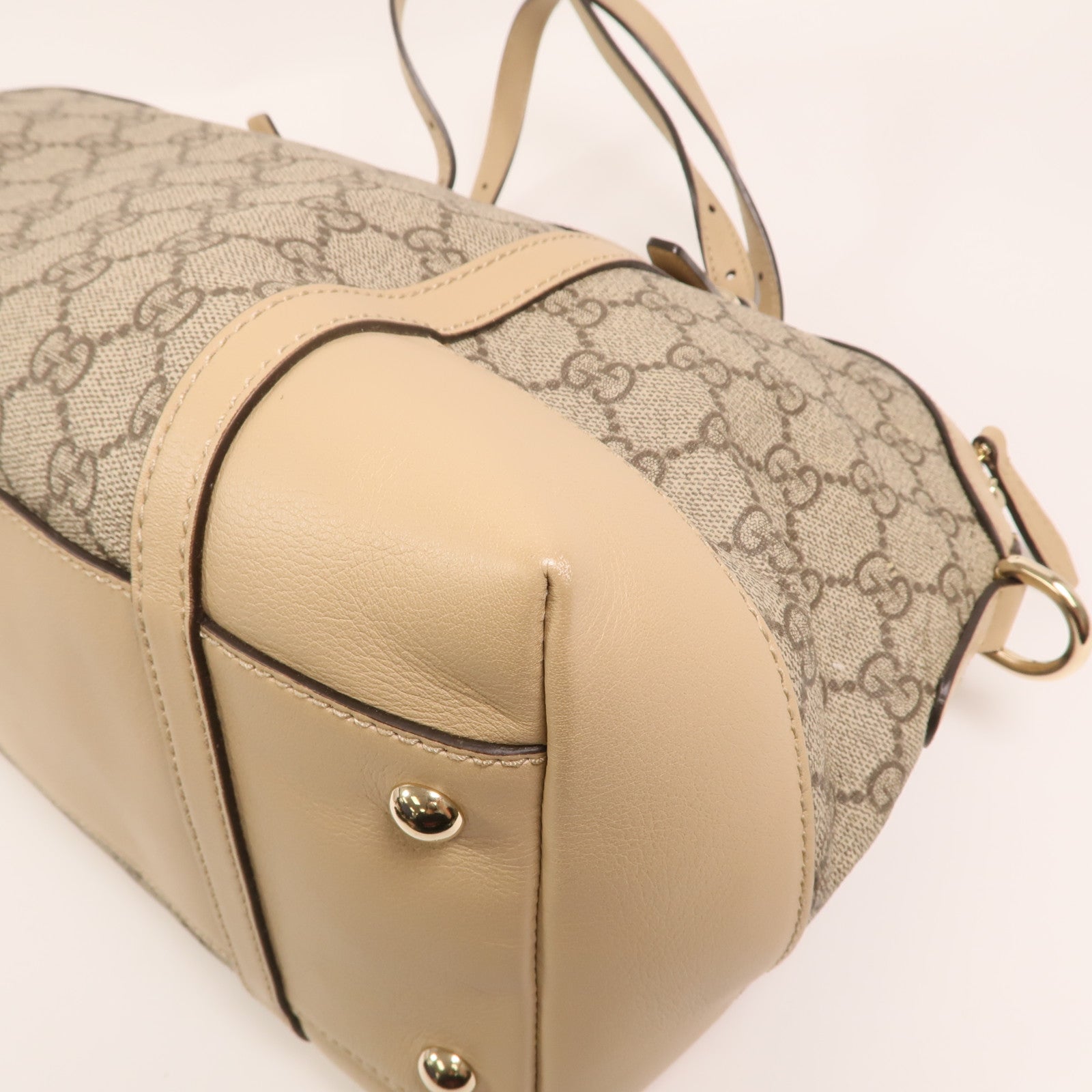 GUCCI 塗層帆布Nice Dome金扣手挽肩背兩用袋