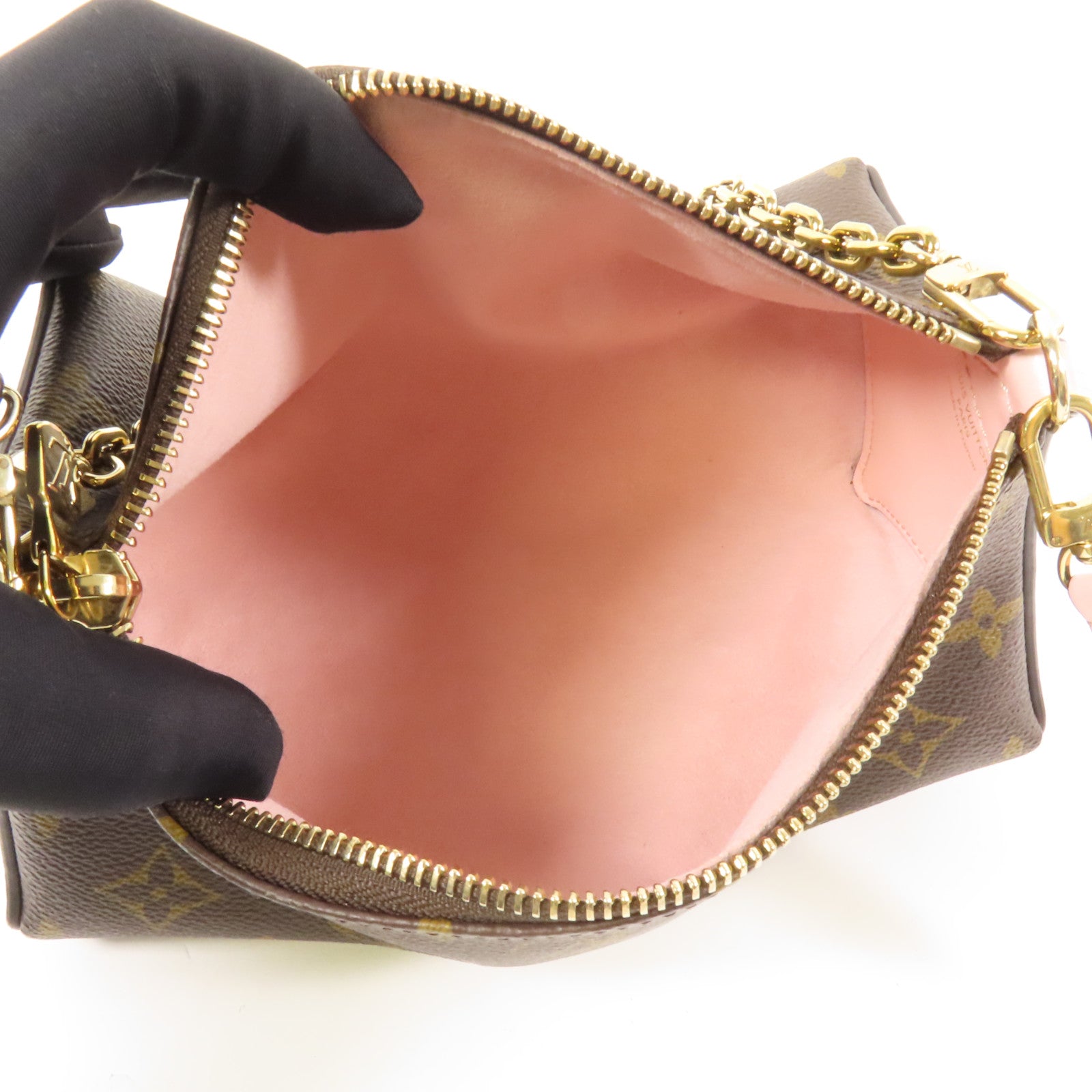 LOUIS VUITTON Monogram Bloom金扣手挽肩背兩用袋