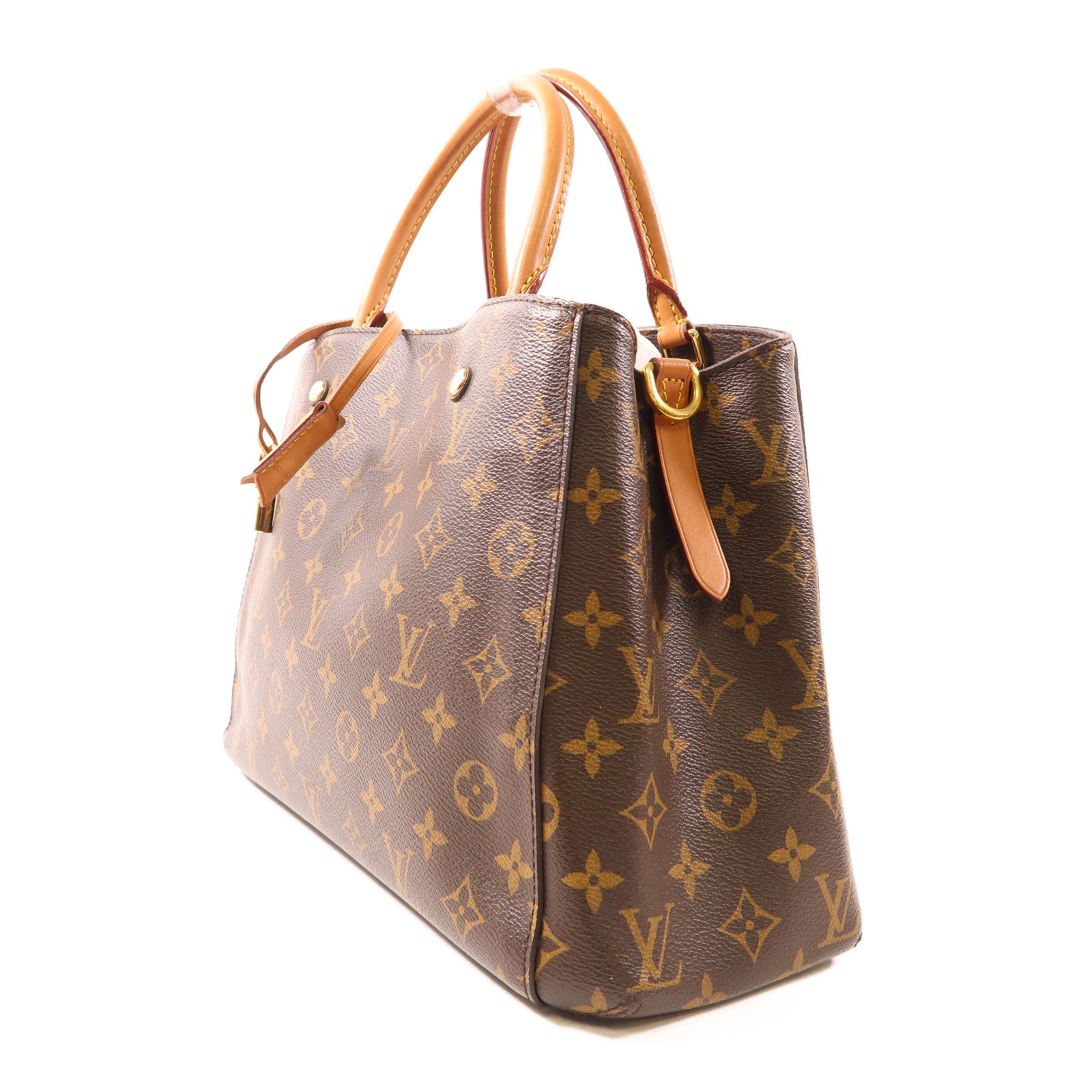 LOUIS VUITTON Monogram Montaigne MM金扣手挽肩背兩用袋