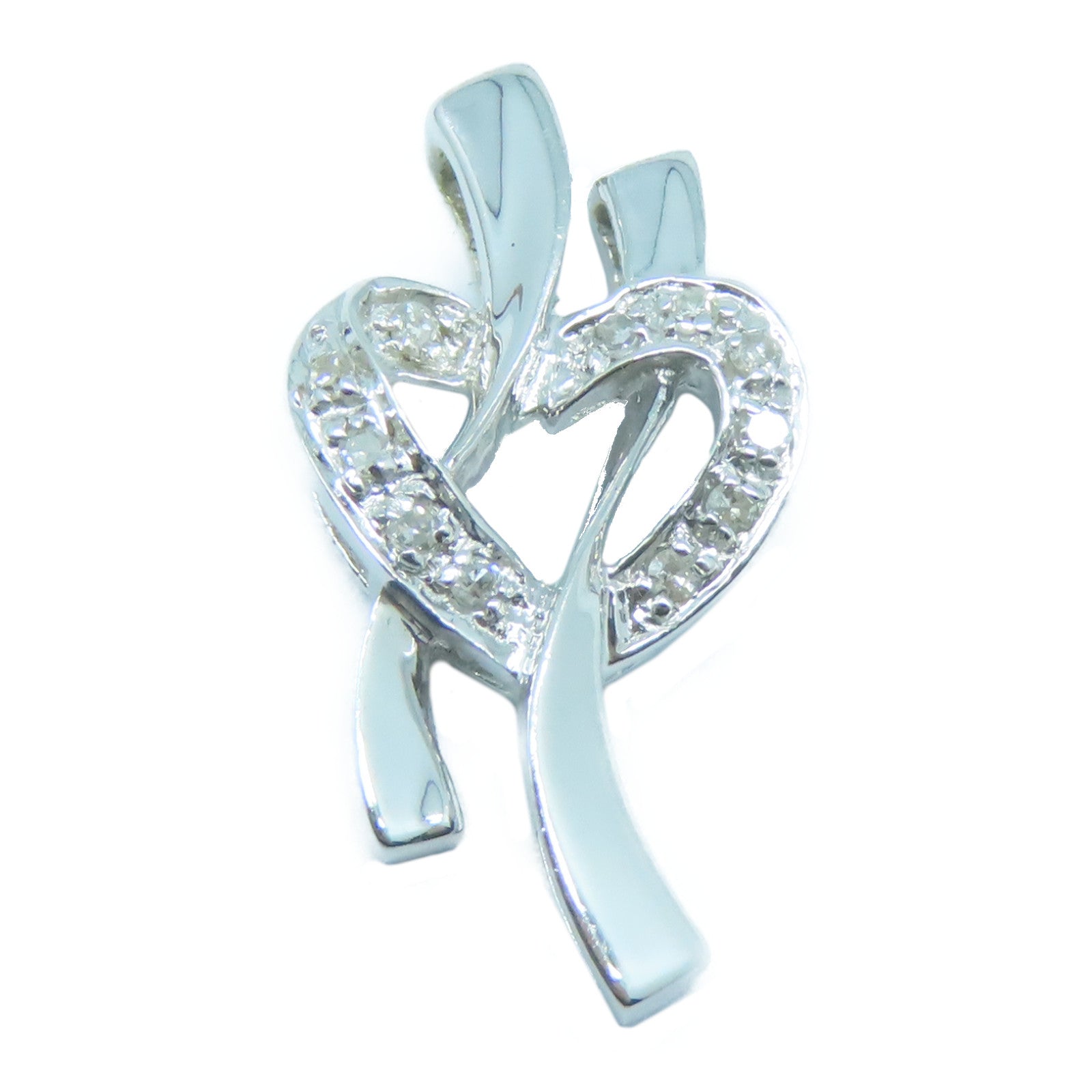 JEWELRY 【激減優惠】18K白金Diamond Pendant Top鑽石吊墜