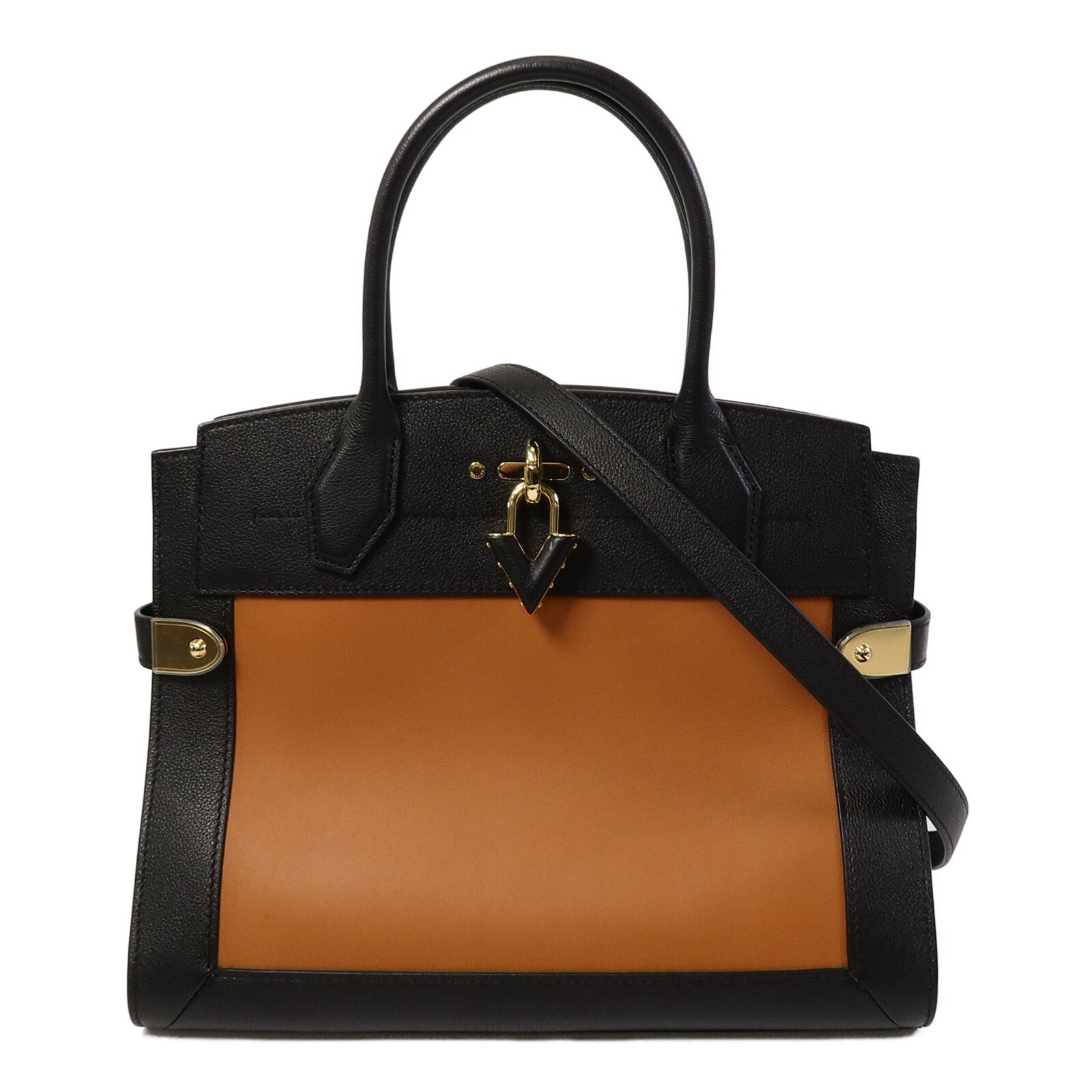 LOUIS VUITTON 牛皮皮革City Steamer MM手挽肩背兩用袋