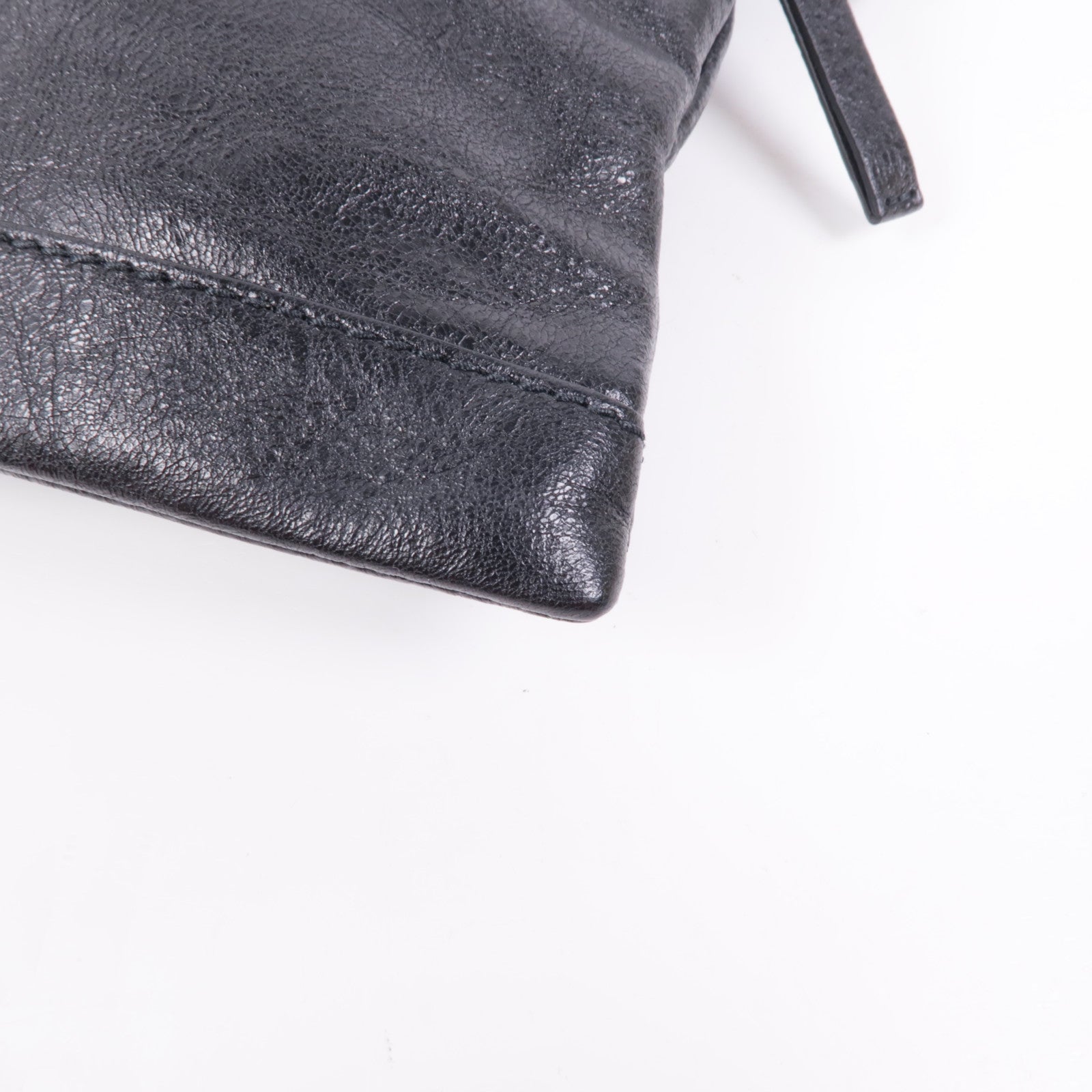 BALENCIAGA 皮革Clutch Bag銀扣手拿包