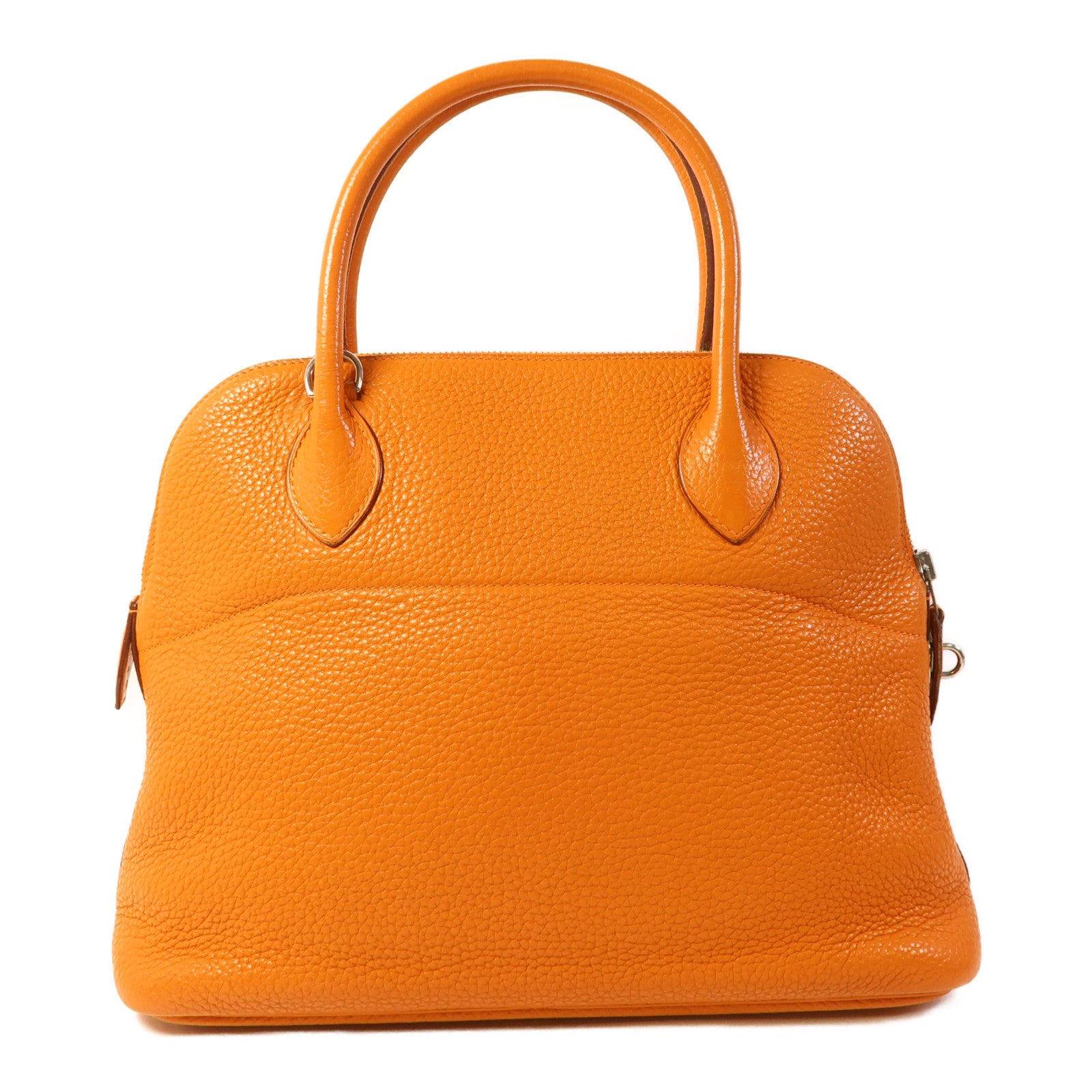 HERMES Clemence皮革Bolide 31銀扣手挽肩背兩用袋