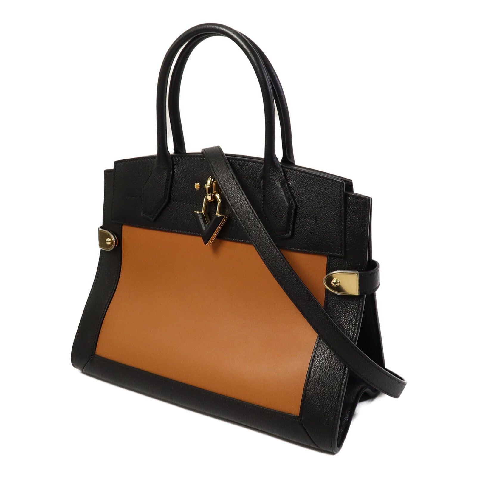 LOUIS VUITTON 牛皮皮革City Steamer MM手挽肩背兩用袋