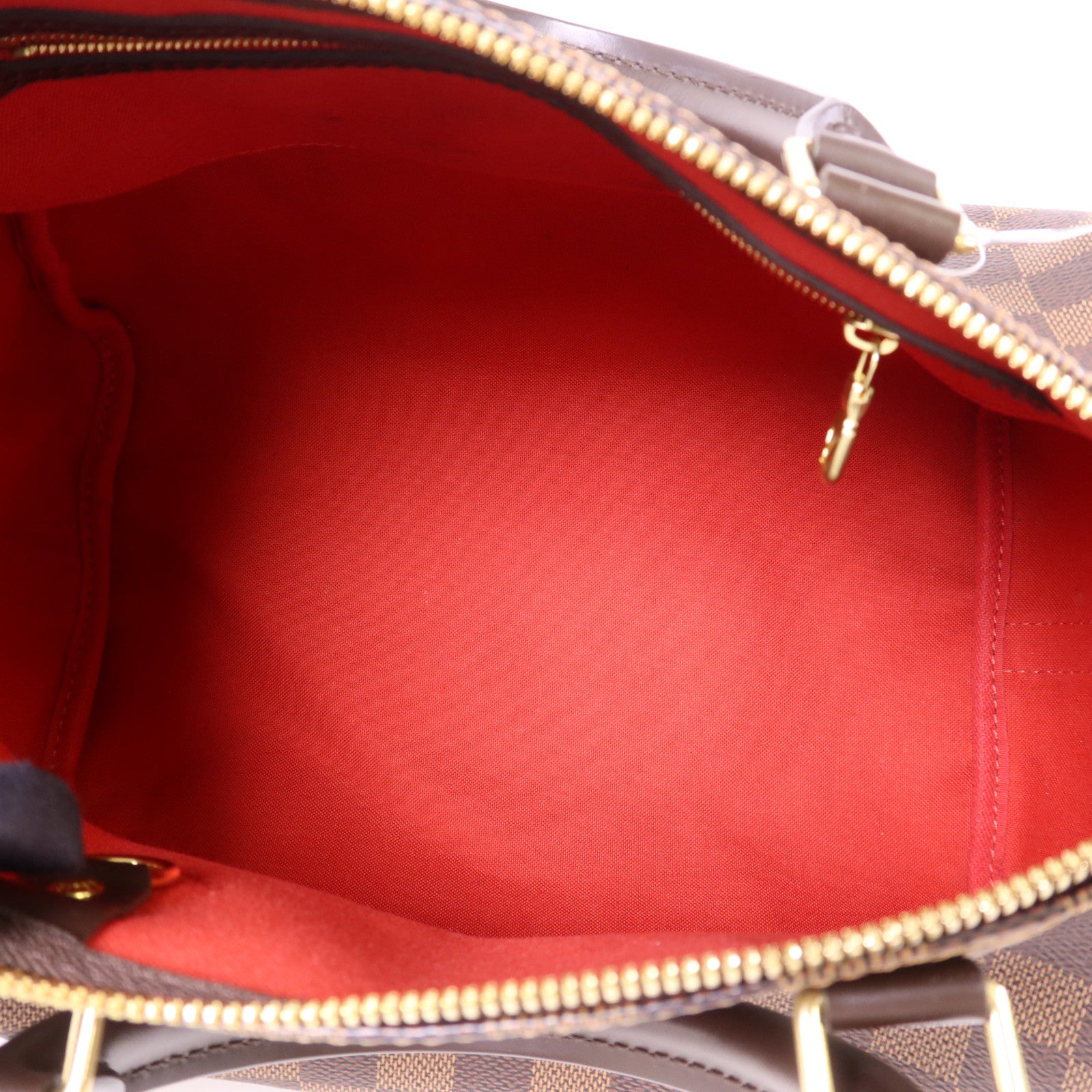 LOUIS VUITTON Damier Speedy Bandouliere 30金扣手挽肩背兩用袋棕色