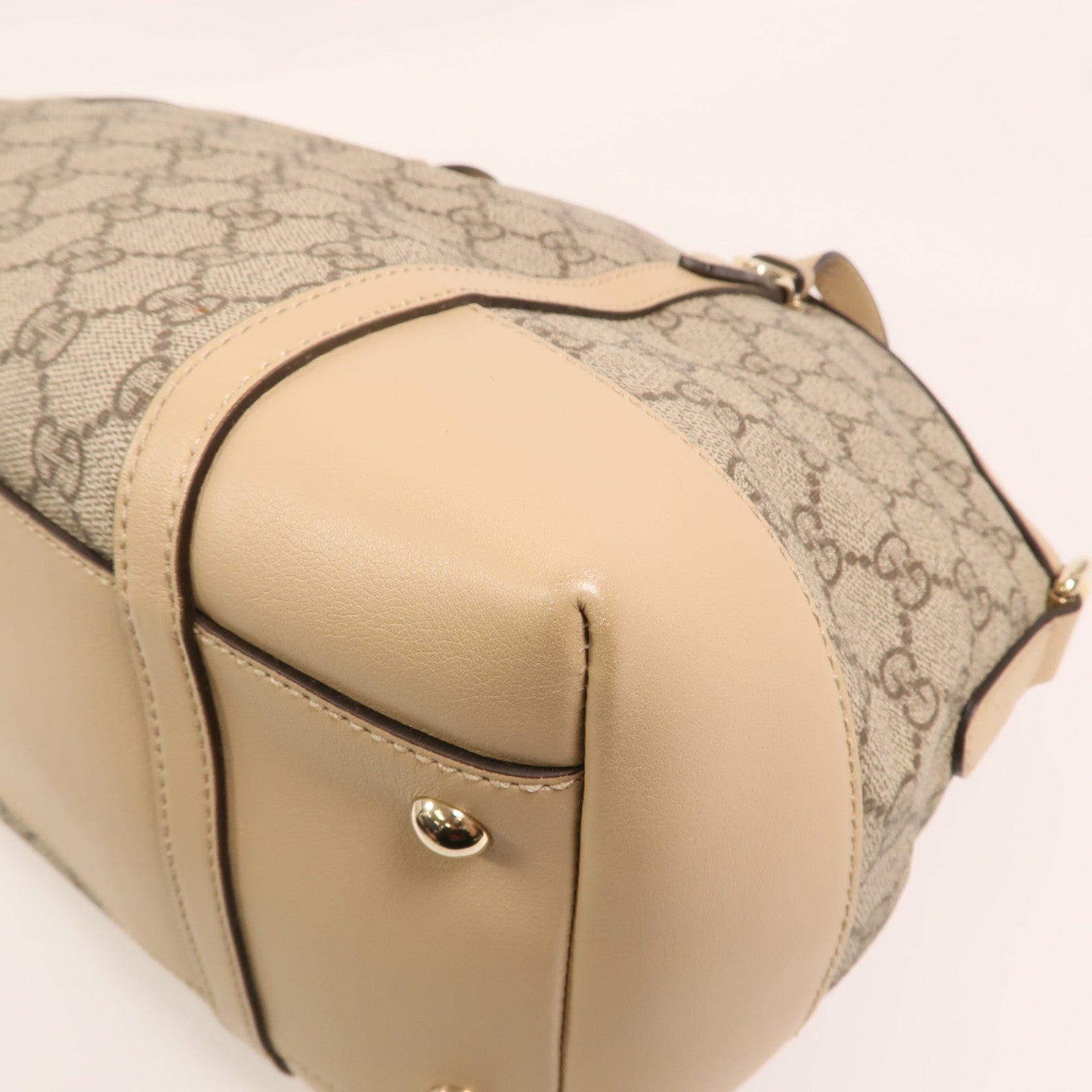 GUCCI 塗層帆布Nice Dome金扣手挽肩背兩用袋