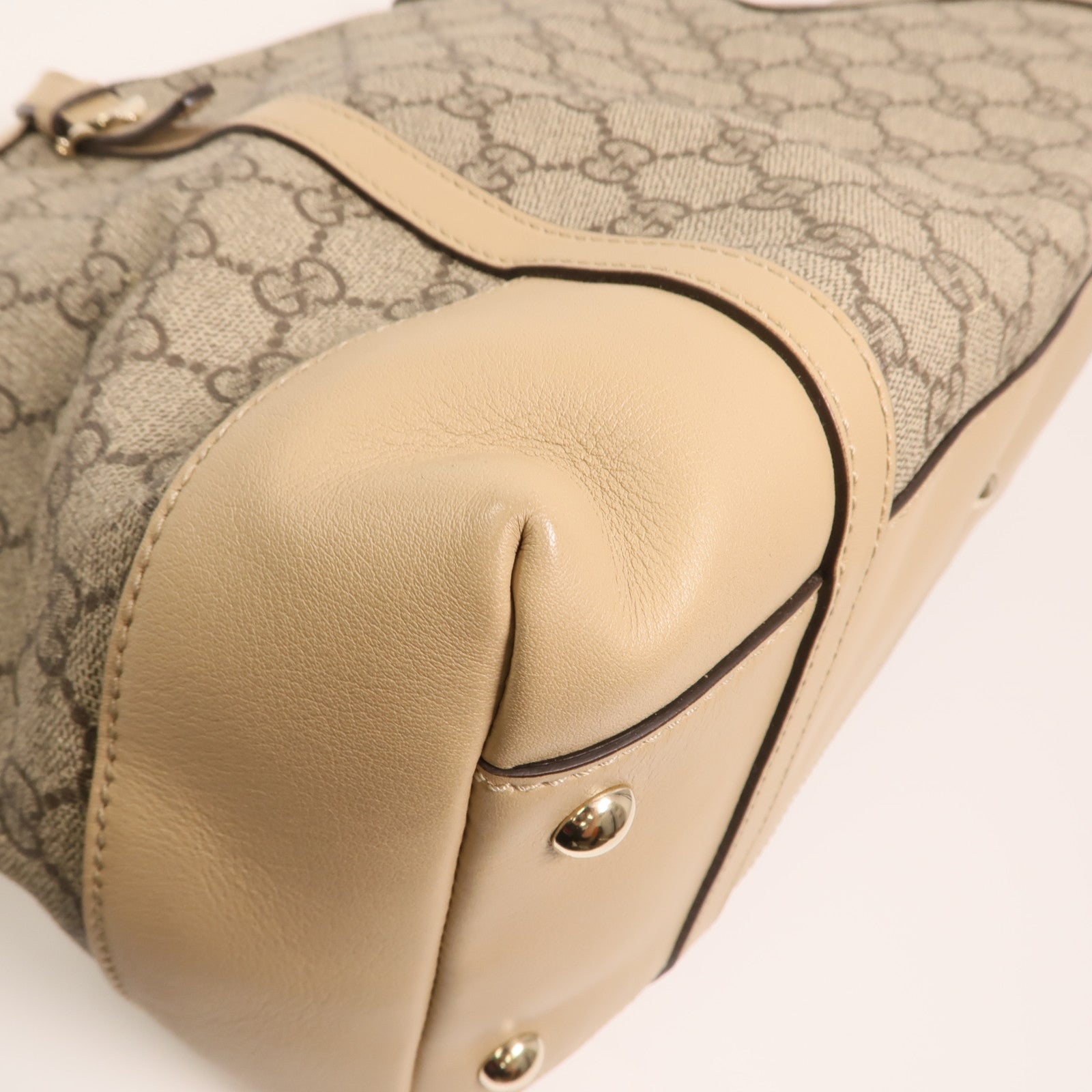 GUCCI 塗層帆布Nice Dome金扣手挽肩背兩用袋